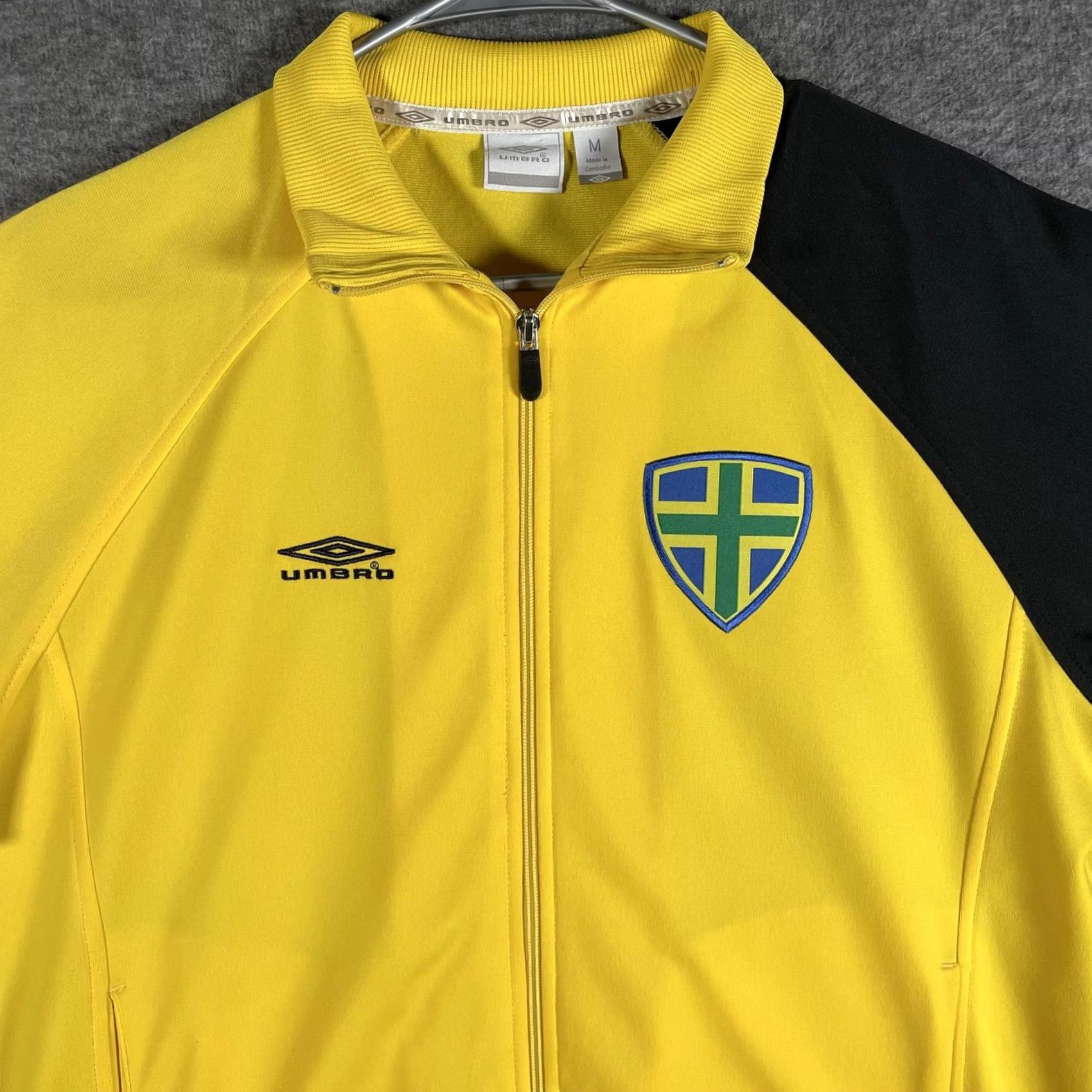 Umbro Umbro Track Jacket Mens M Colorblock Yellow Black Green Full Zip Pockets Collared Lightweight Soccer Activewear Casual Size US M / EU 48-50 / 2 - 2 Thumbnail
