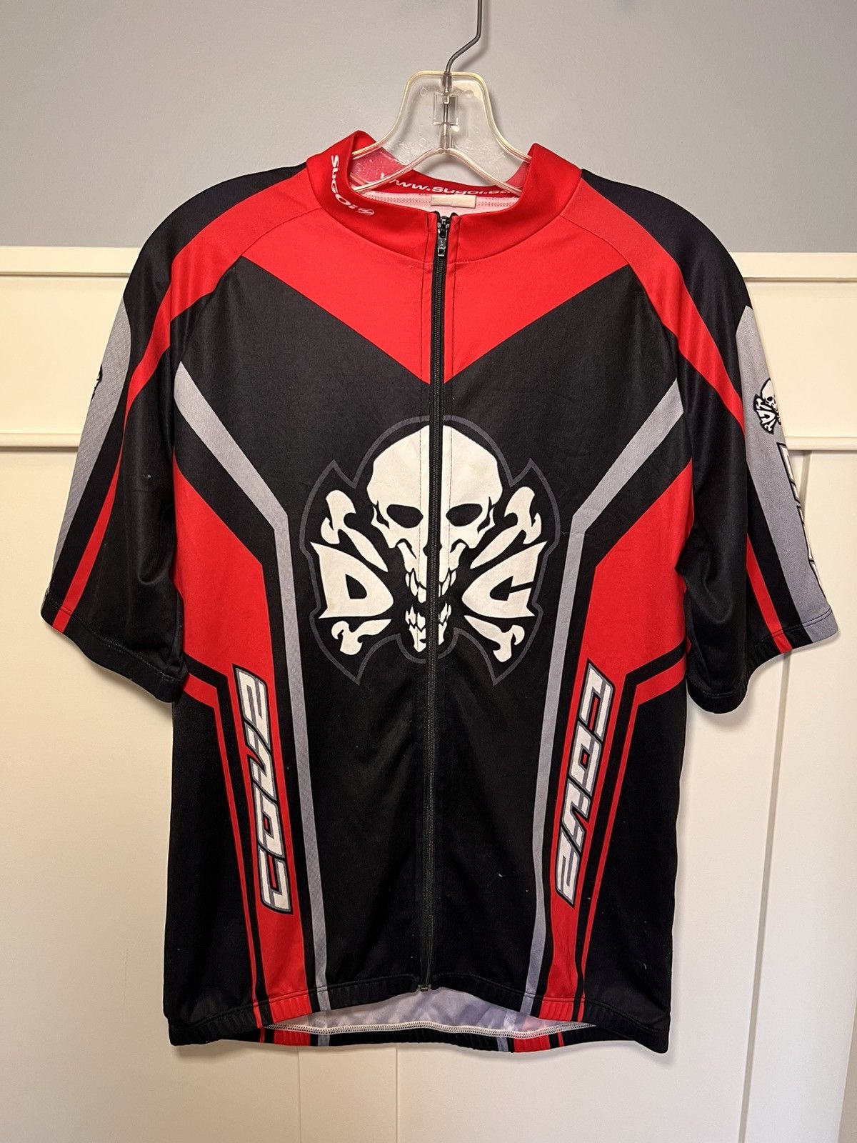 Vintage Vintage Sugoi skull cycling racing jersey shirt Size US XL / EU 56 / 4 - 1 Thumbnail