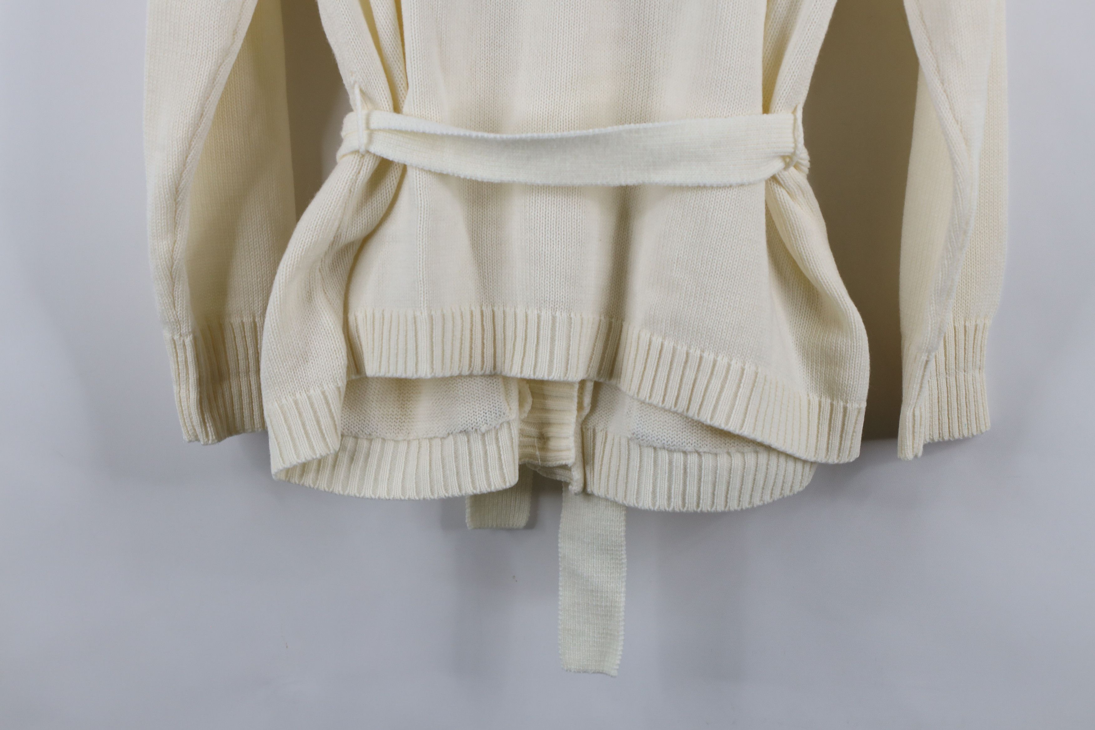 Vintage Vintage 70s Streetwear Knit Belted Shawl Cardigan Sweater Size M / US 6-8 / IT 42-44 - 15 Thumbnail