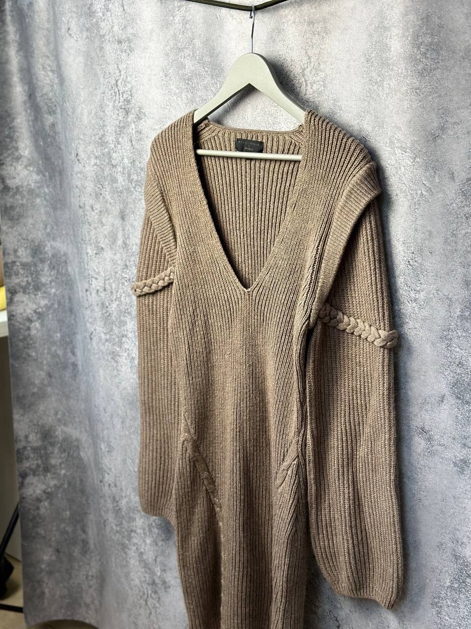 REVOLVE Michael Costello x Revolve Knit Sweater Dress Braided Detail |  Grailed
