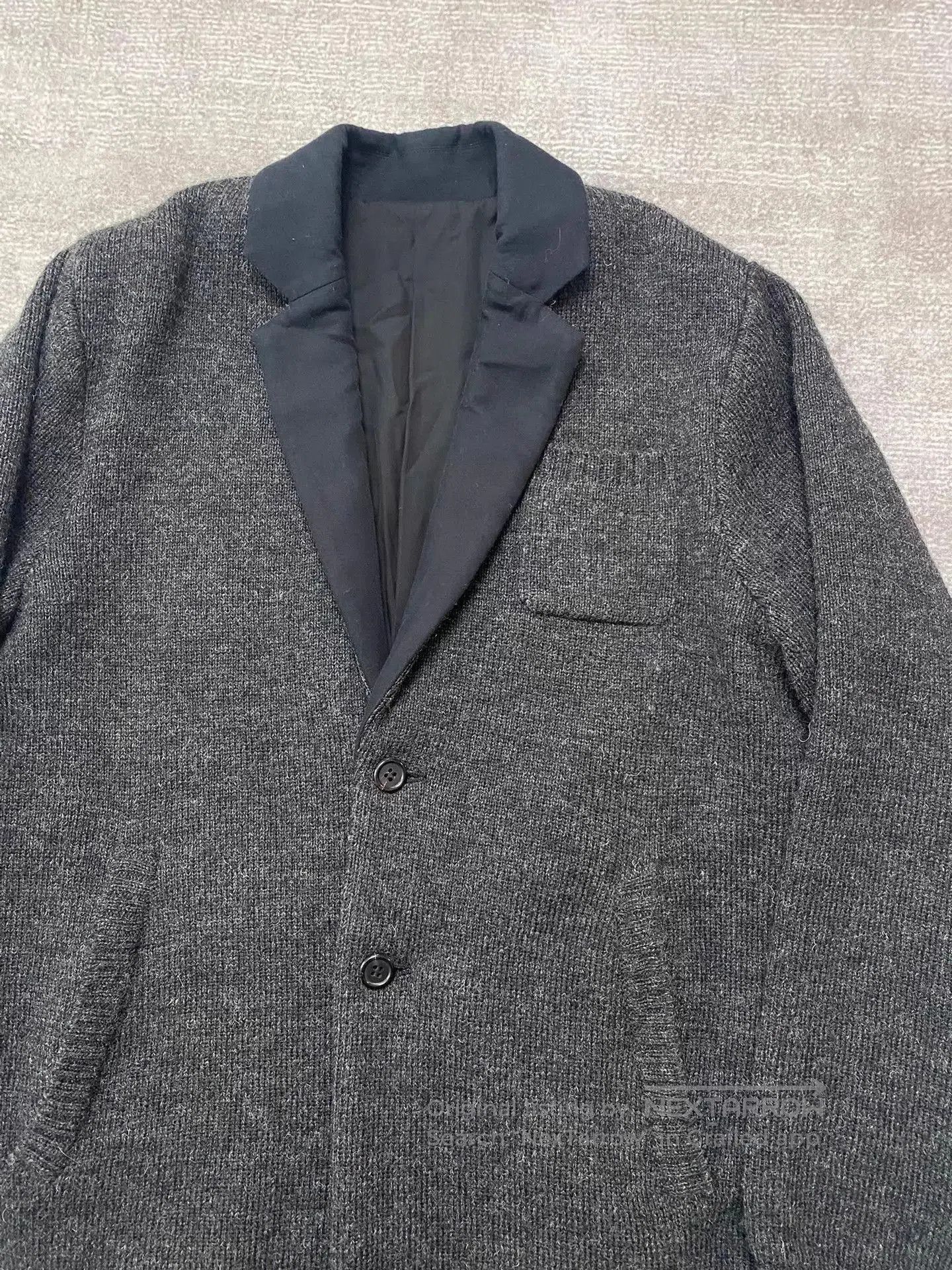 Undercover Black Layered Long Coat with Knit Detail. Size US M / EU 48-50 / 2 - 3 Thumbnail
