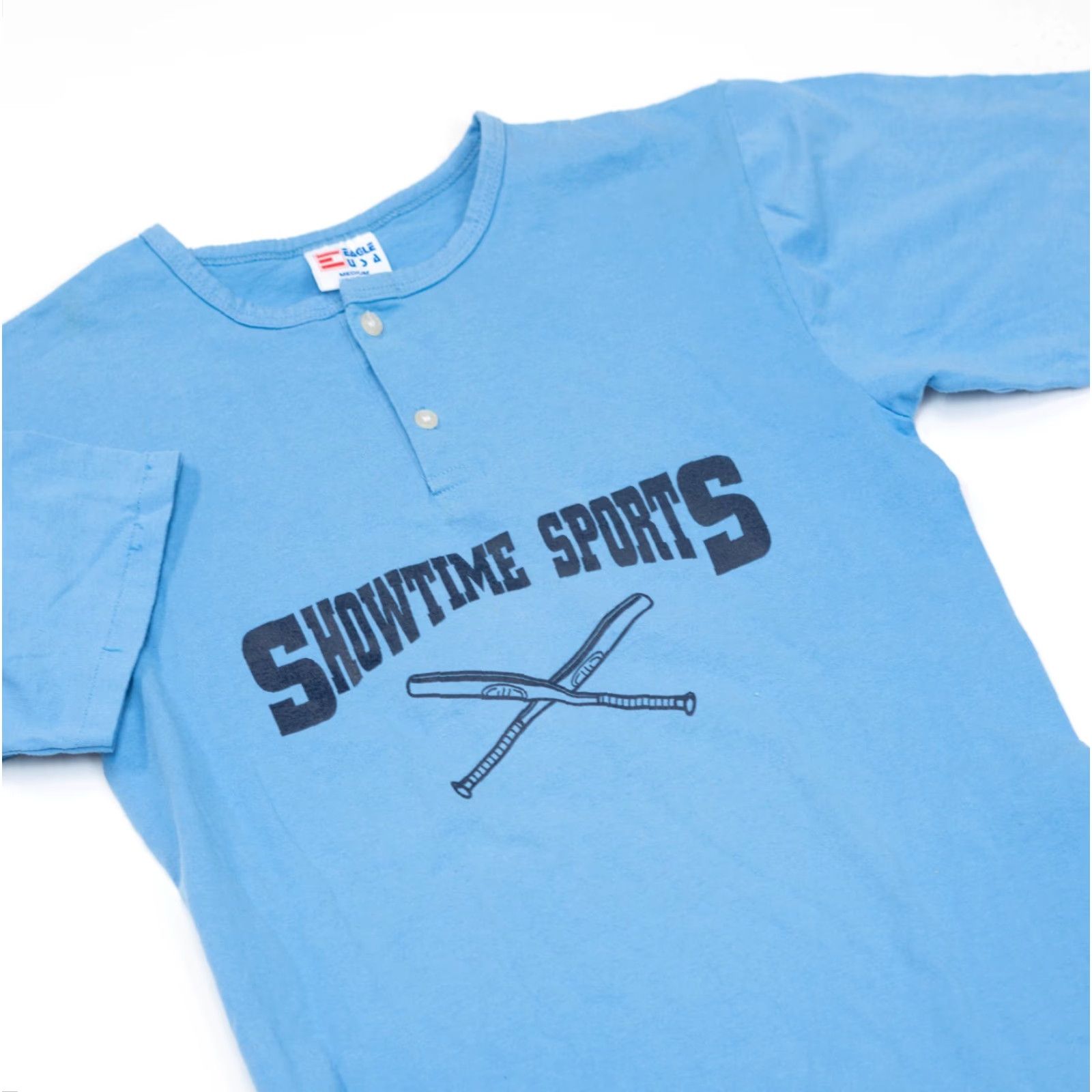 Vintage VINTAGE Eagle USA Baseball Raglan T-Shirt Men M Blue 20x29 1980s Sports Shirt Economy Regular Mens Size US M / EU 48-50 / 2 - 3 Thumbnail