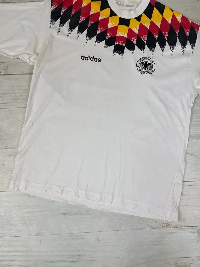 Adidas Vintage Adidas Germany 1994 1996 Training T-Shirt Jersey Size US L / EU 52-54 / 3 - 10 Thumbnail