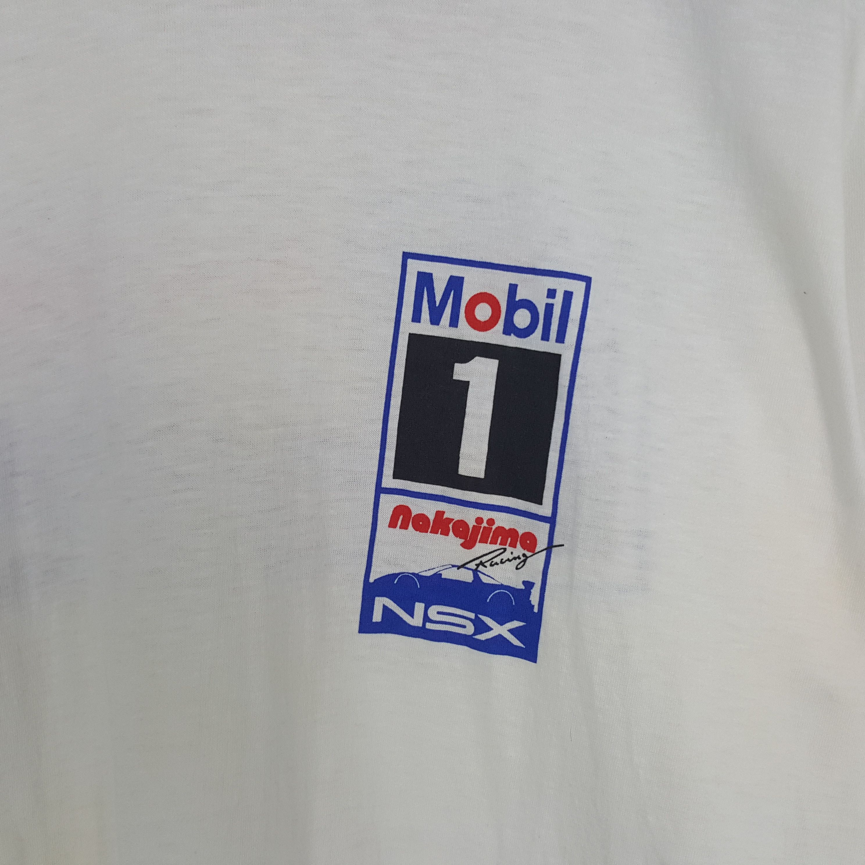 Japanese Brand × Vintage Vintage Mobil 1 Nakajima Racing NSX Tshirt Size US M / EU 48-50 / 2 - 4 Thumbnail