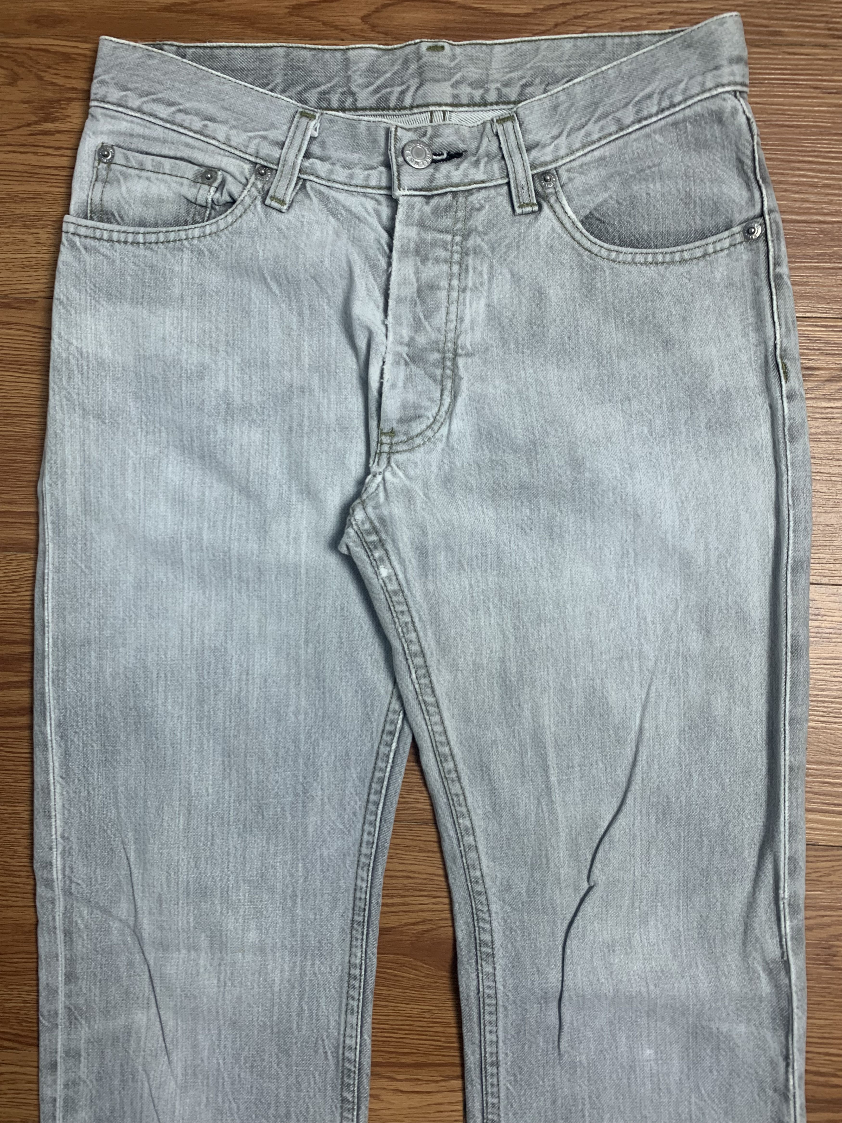 Helmut Lang Helmut Lang 1998 Gray Washed Denim Size US 29 - 2 Thumbnail