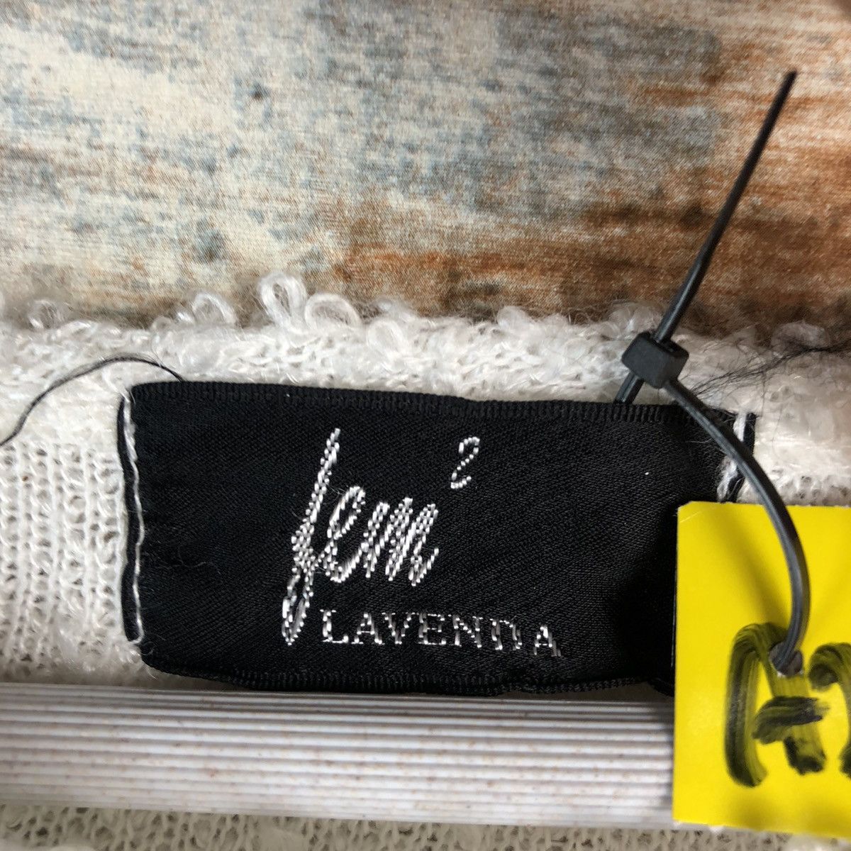 Homespun Knitwear Lem Lavenda White crop top Knitwear #A2219 Size S / US 4 / IT 40 - 10 Thumbnail