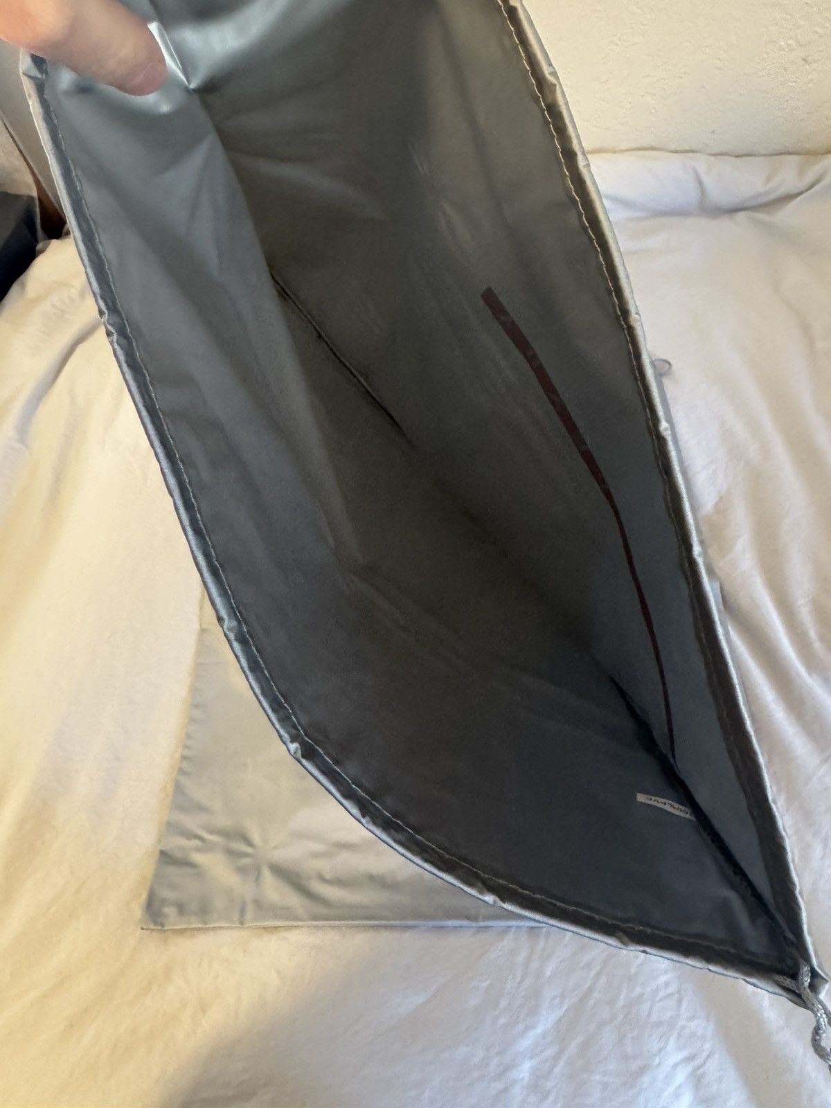 Prada Pair of Silver Nylon Prada Shoe Bags Size ONE SIZE - 8 Thumbnail