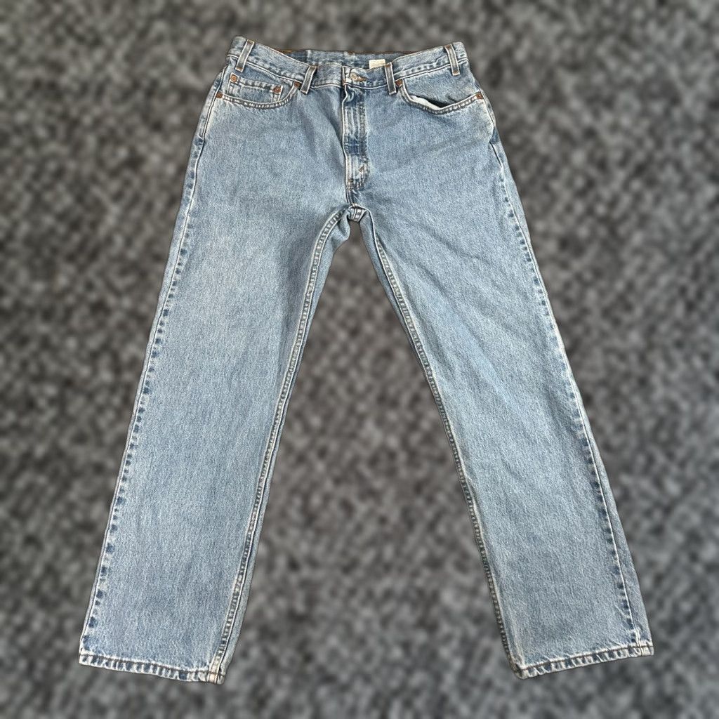 VINTAGE Levi's 505 Jeans Men Regular Fit Straight Leg Denim Size 36x30 90s Retro Blue
