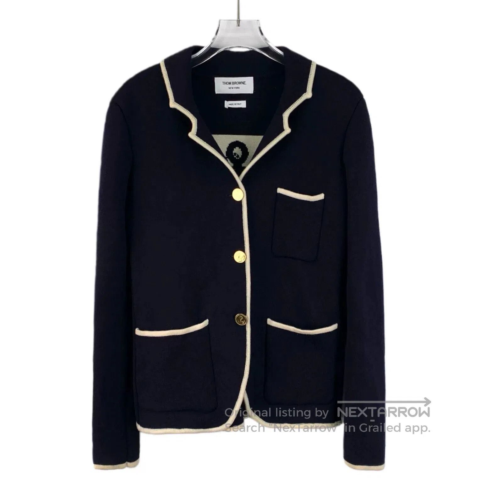Thom Browne thom browne navy anchor wool jacket. Size US S / EU 44-46 / 1 - 1 Thumbnail