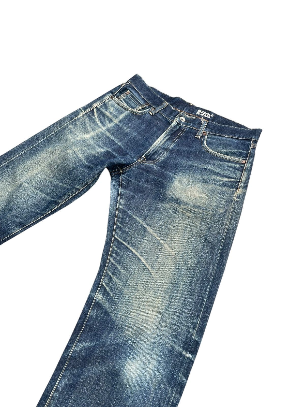 Japanese Brand × Uniqlo Uniqlo Selvedge Distresed Jeans Size US 34 / EU 50 - 2 Thumbnail
