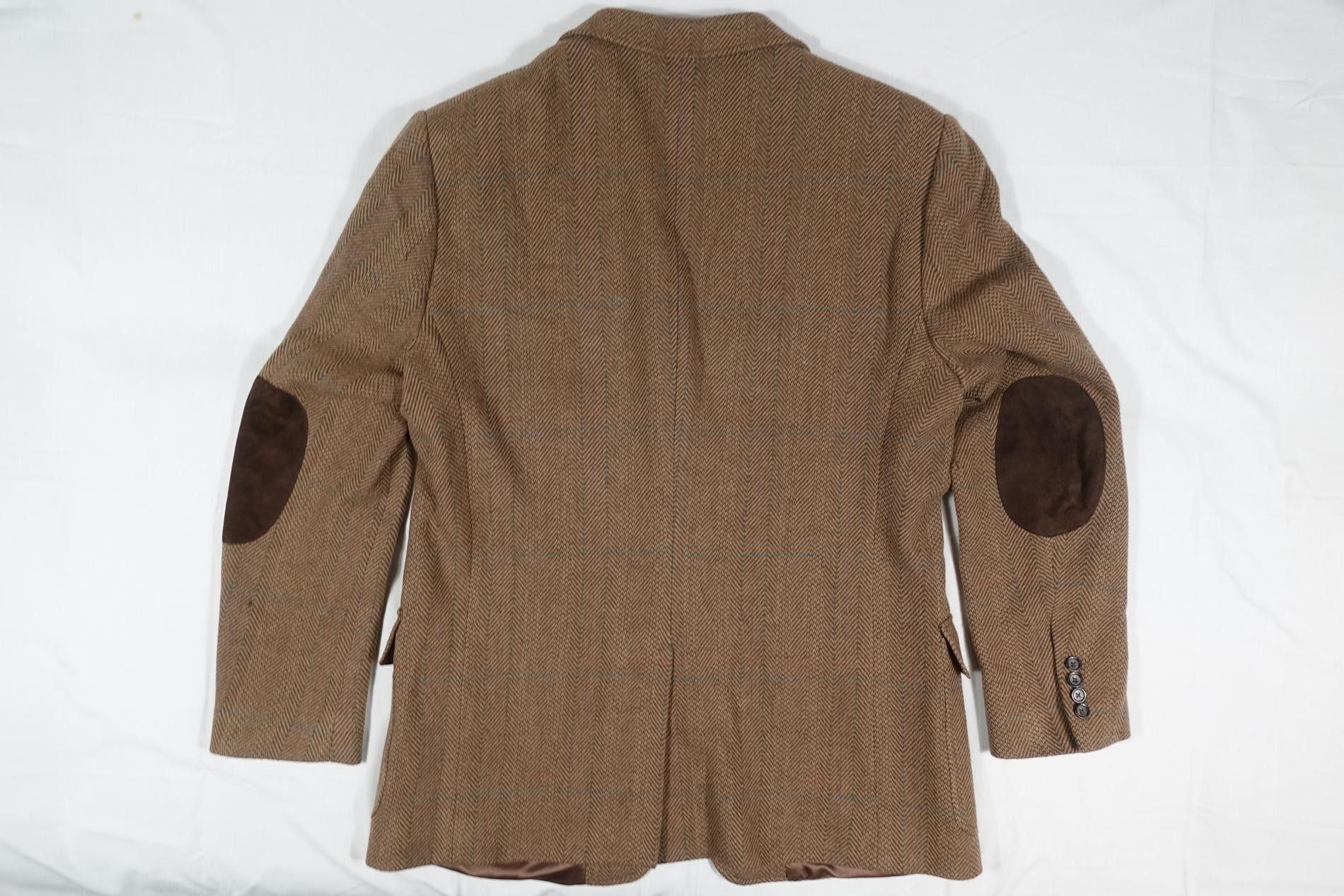 Polo Ralph Lauren Polo Ralph Lauren Blazer Jacket Herringbone Brown Wool XXL Size US XXL / EU 58 / 5 - 2 Thumbnail