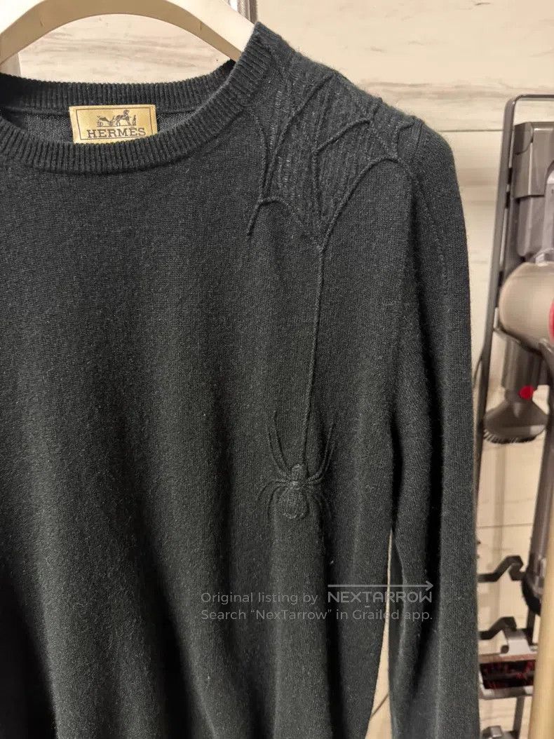 Hermes Hermes Cashmere Sweater with a Small Spider and Web on the Size S / US 4 / IT 40 - 6 Thumbnail