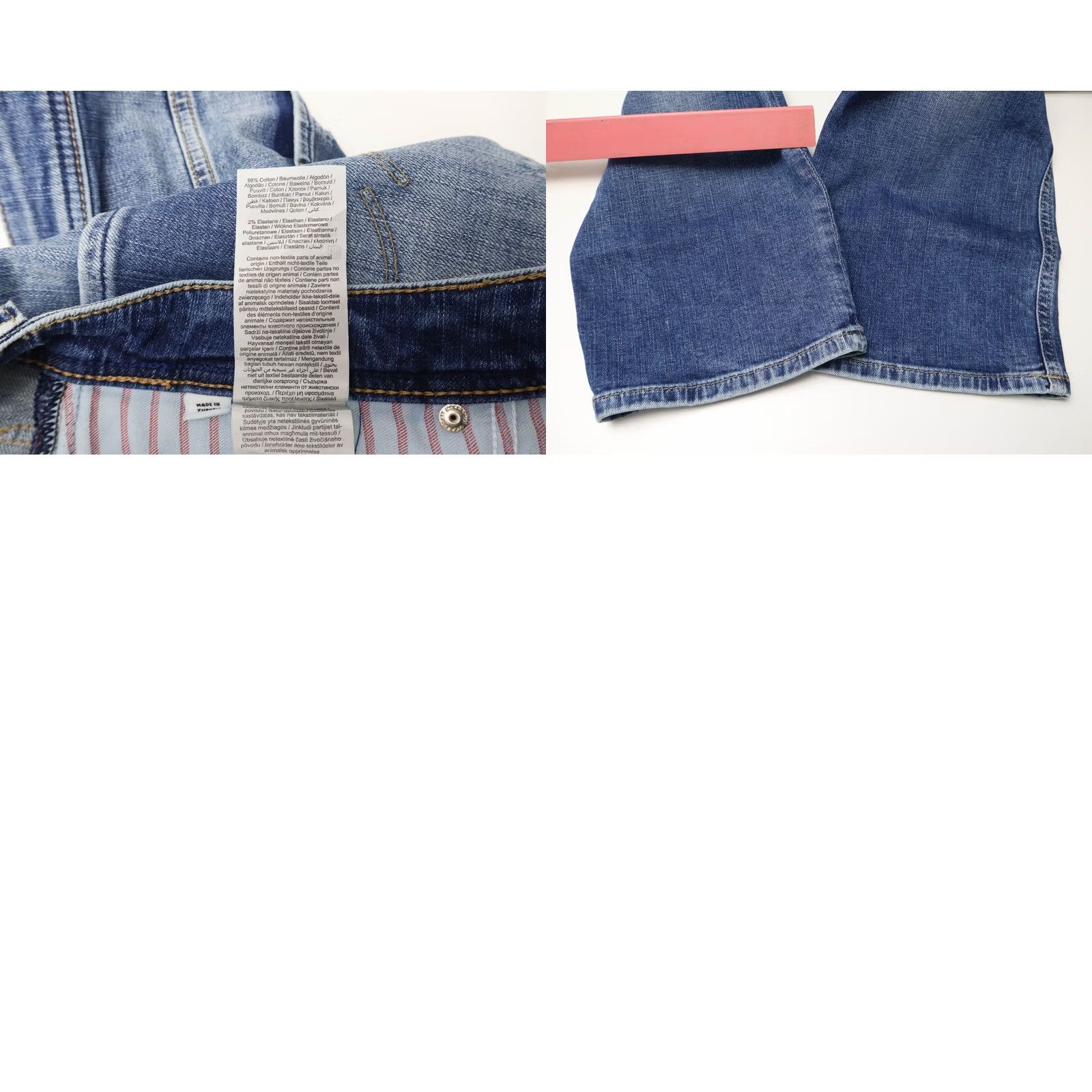Jack & Jones JACK & JONES Comfort/Mike Jeans Men's W36/L32 Blue Distressed Whiskers Button Shirt Size US 36 / EU 52 - 8 Thumbnail