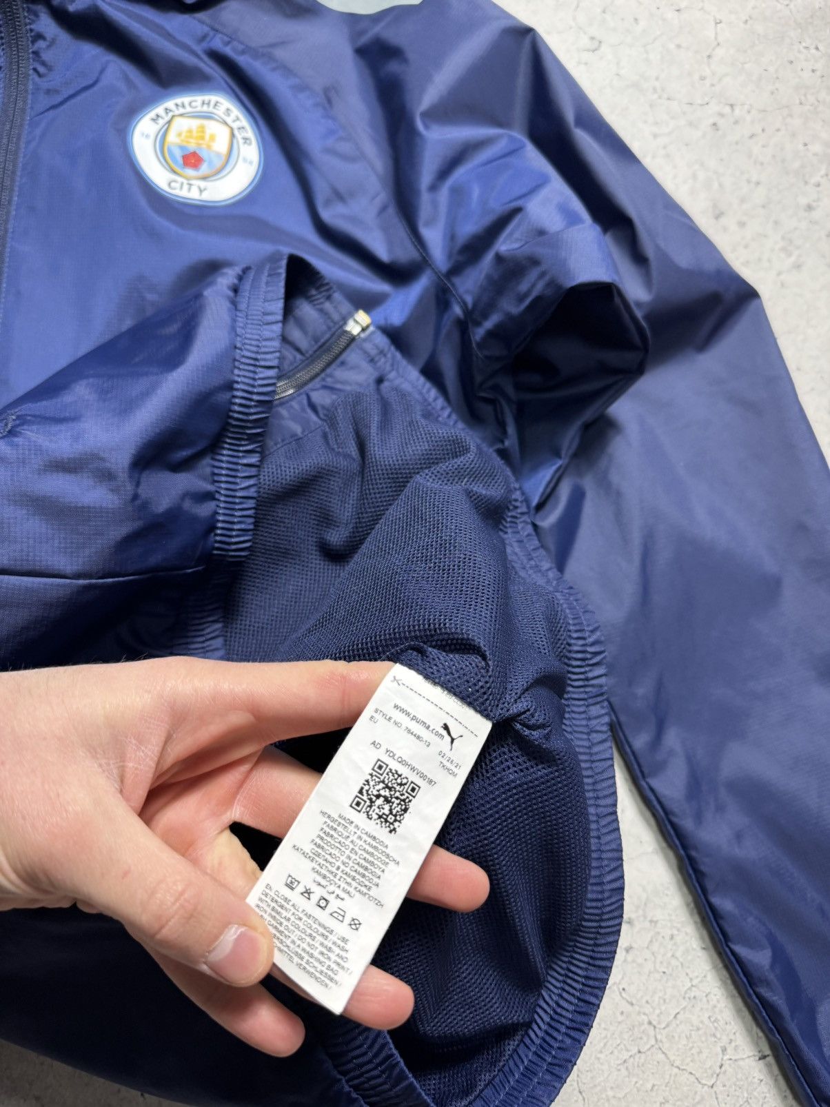 Puma Puma FC Manchester City Vintage Football Jacket Nylon Soccer Size US S / EU 44-46 / 1 - 7 Thumbnail