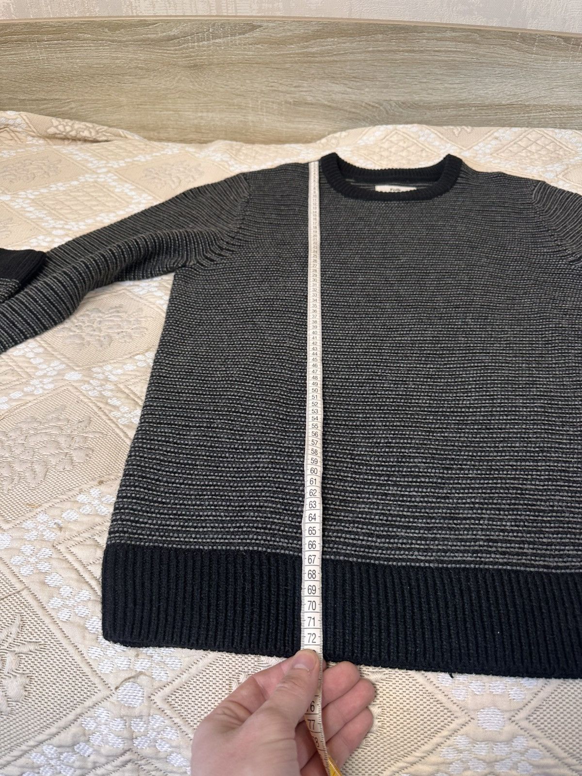 Folk 🔥 Folk Wool Blend Striped Knitted Sweater Pullover Mens Y2K Size US L / EU 52-54 / 3 - 10 Thumbnail