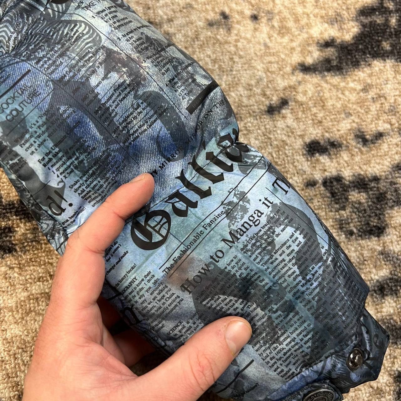 John Galliano John Galliano Rare Newspaper Designer Puffer Down Jacket Size S / US 4 / IT 40 - 14 Thumbnail