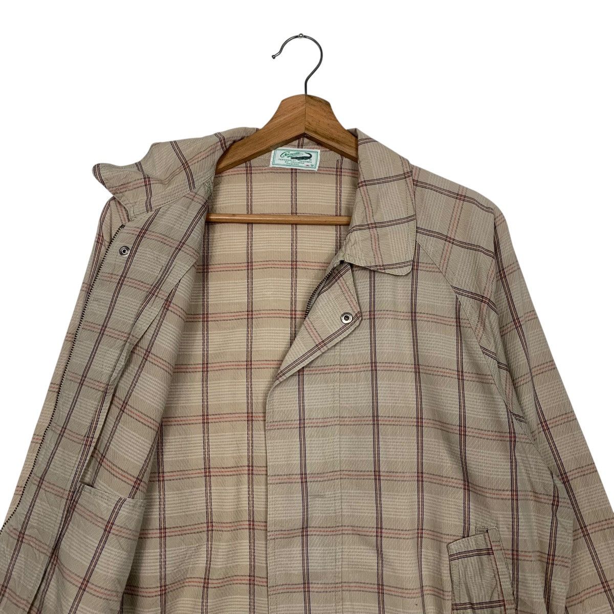 Japanese Brand Vintage 90’s CROCODILE Checked Casual Jacket #2833-C128 Size US M / EU 48-50 / 2 - 9 Thumbnail