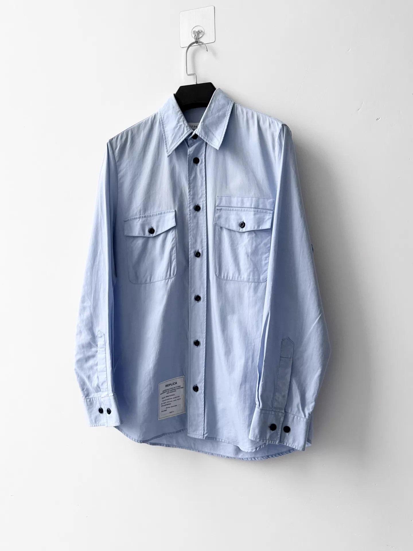 Maison Margiela Maison Margiela S/S17 Pocket Label Shirt 39EU Size US M / EU 48-50 / 2 - 2 Thumbnail