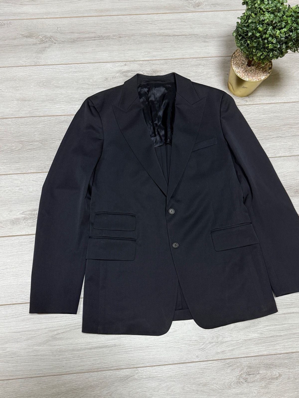 Prada Prada wool blazer two buttons single breasted tuxedo Size 52R - 1 Thumbnail