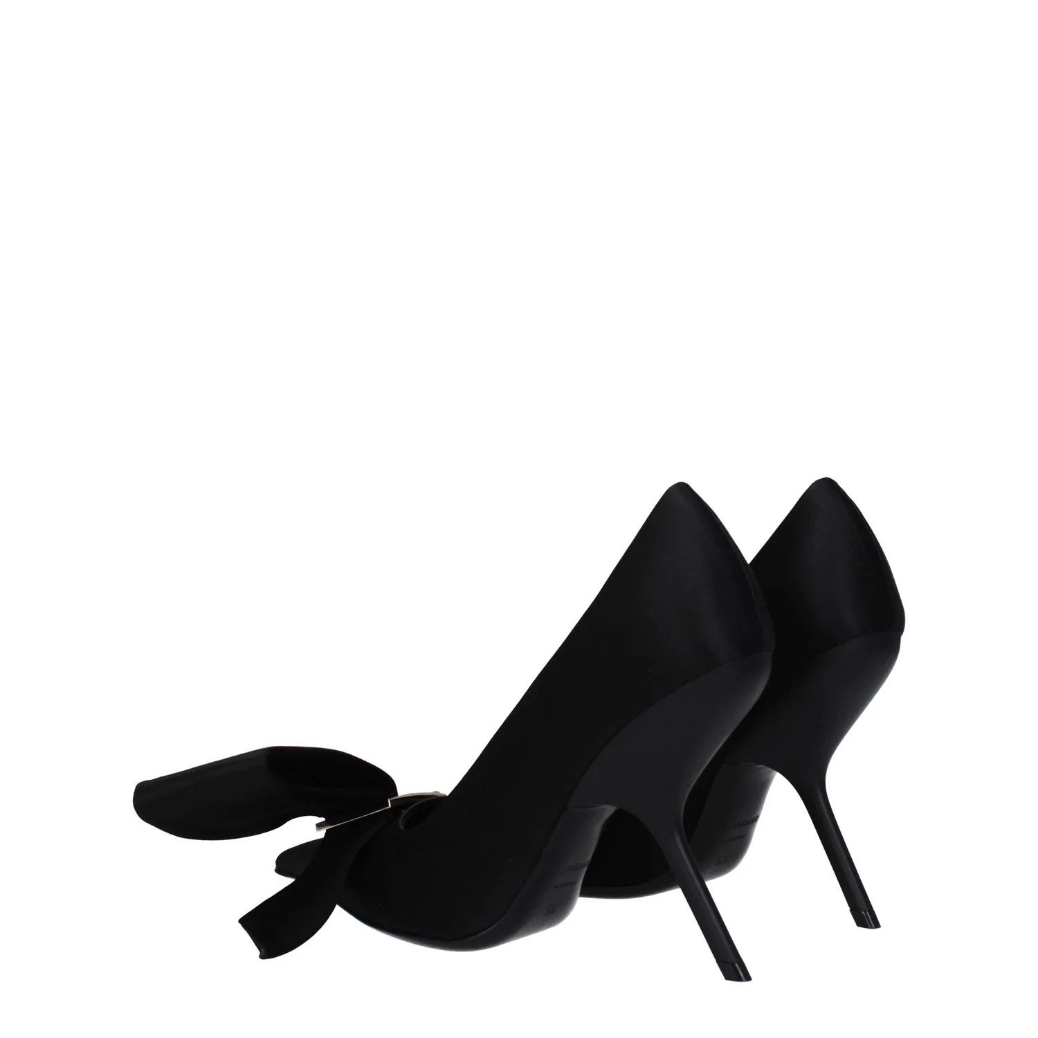 Salvatore Ferragamo ob1o1e1224 Satin Pumps in Black Size US 8.5 / IT 38.5 - 4 Thumbnail