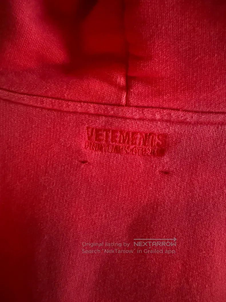 Vetements Vetements Red fake two-piece hoodie Size US M / EU 48-50 / 2 - 7 Thumbnail