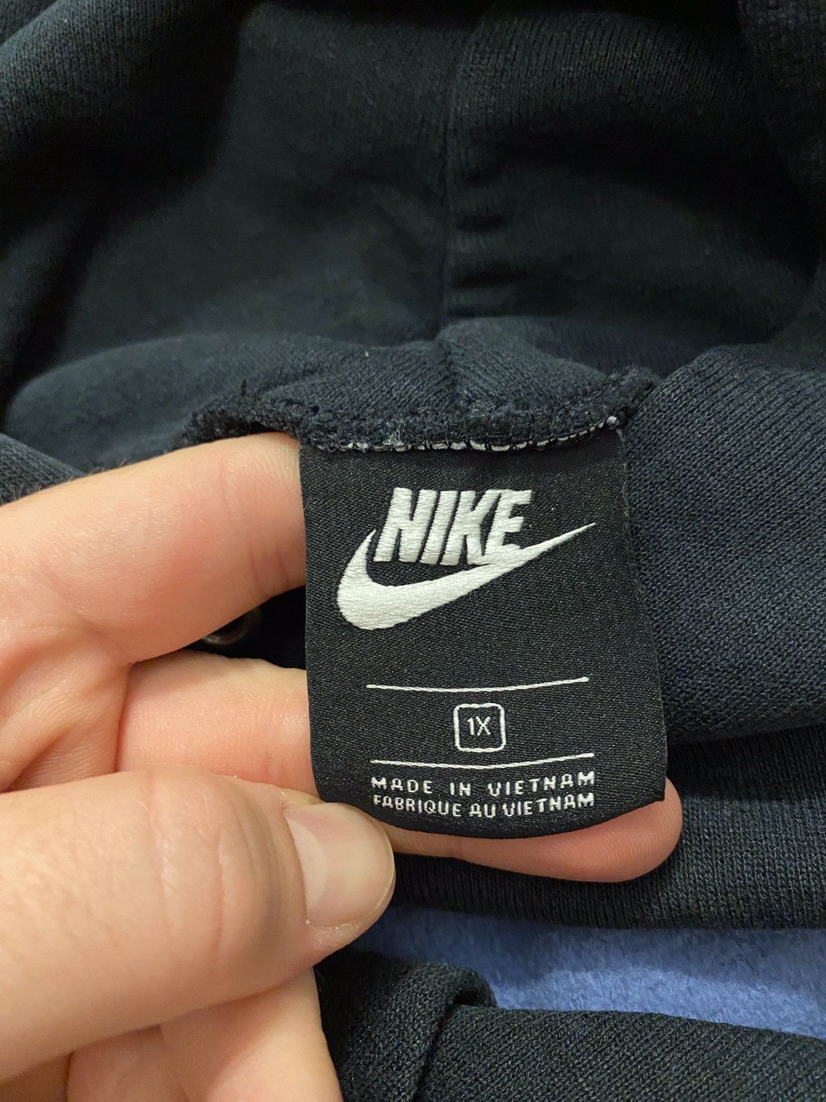 Nike × Vintage Vintage Nike Custom Skelet Center Swoosh Oversize Hoodie Y2K Size US XL / EU 56 / 4 - 5 Thumbnail