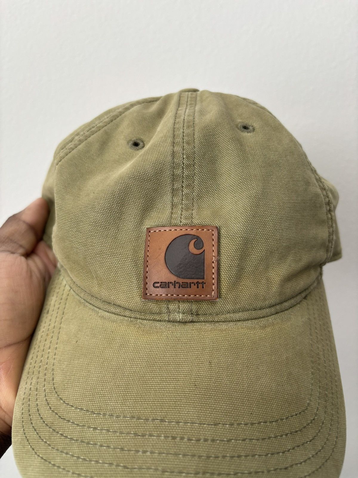 Carhartt Vintage Olive Carhartt Hat Size ONE SIZE - 2 Thumbnail