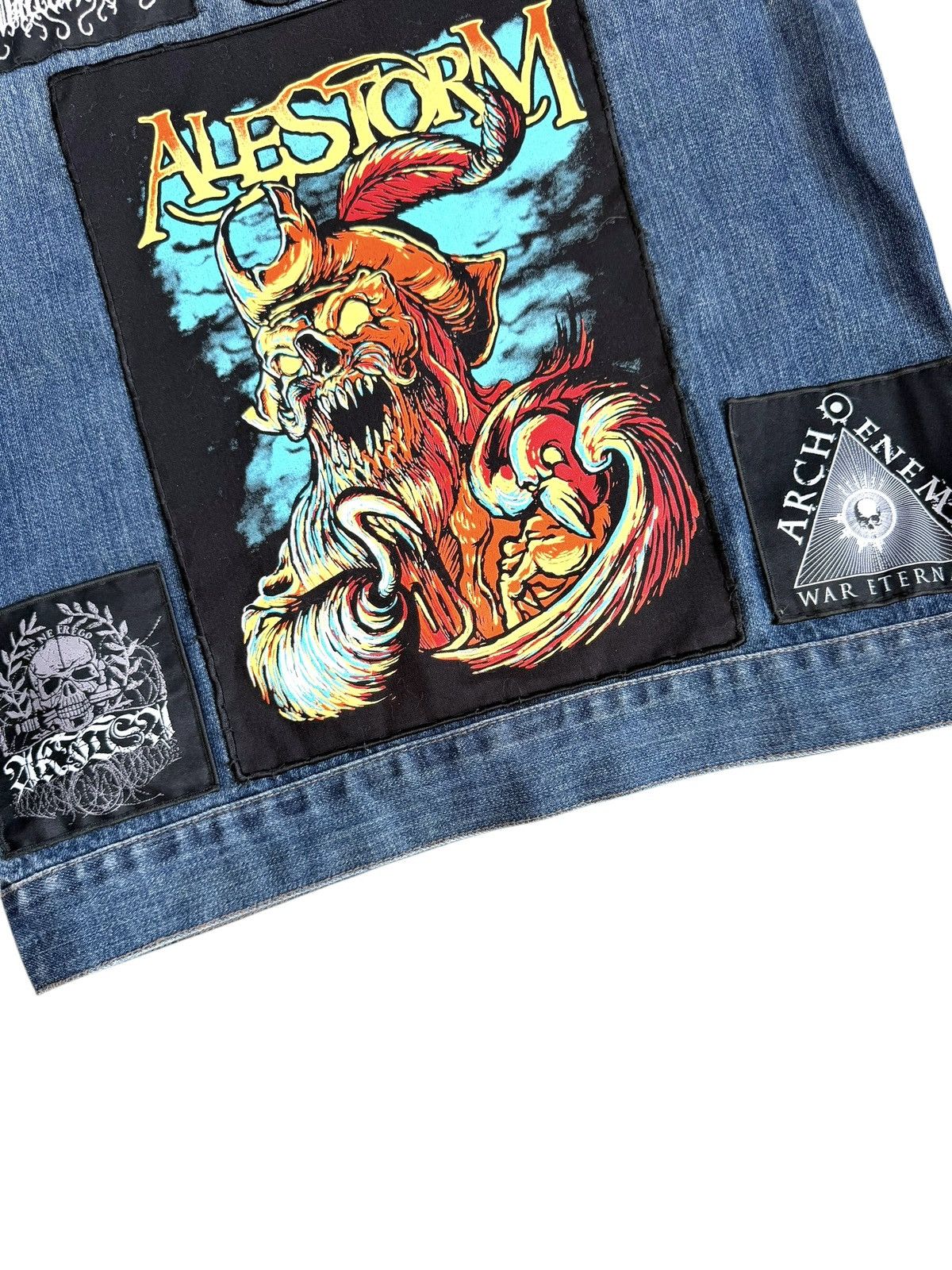 Band Tees Vintage Denim Patched Vest Rock Trash Battle jacket punk Size US M / EU 48-50 / 2 - 7 Thumbnail
