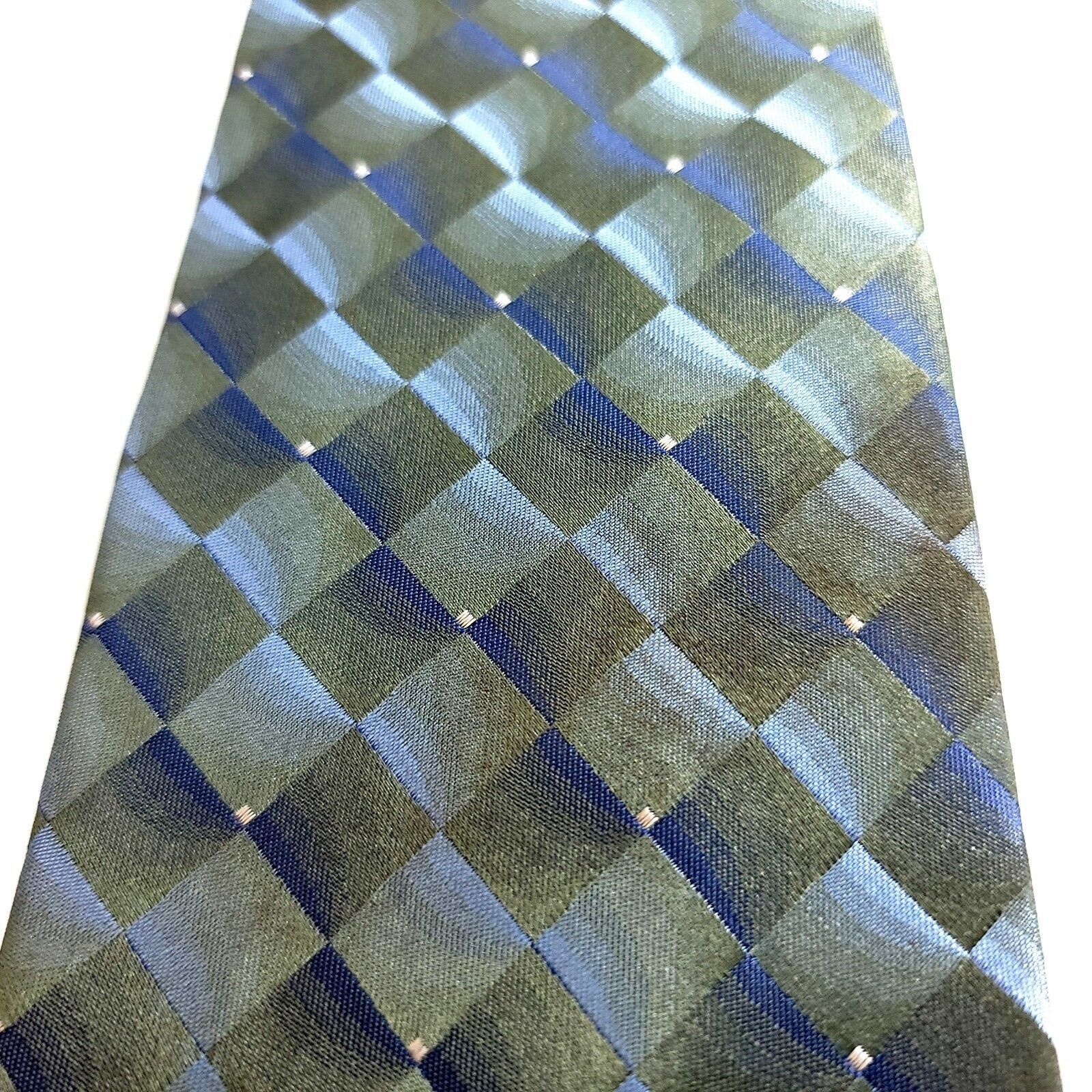 Croft & Barrow Croft & Barrow Woven Green Blue Checker Pattern Stain Resist Size ONE SIZE - 2 Thumbnail