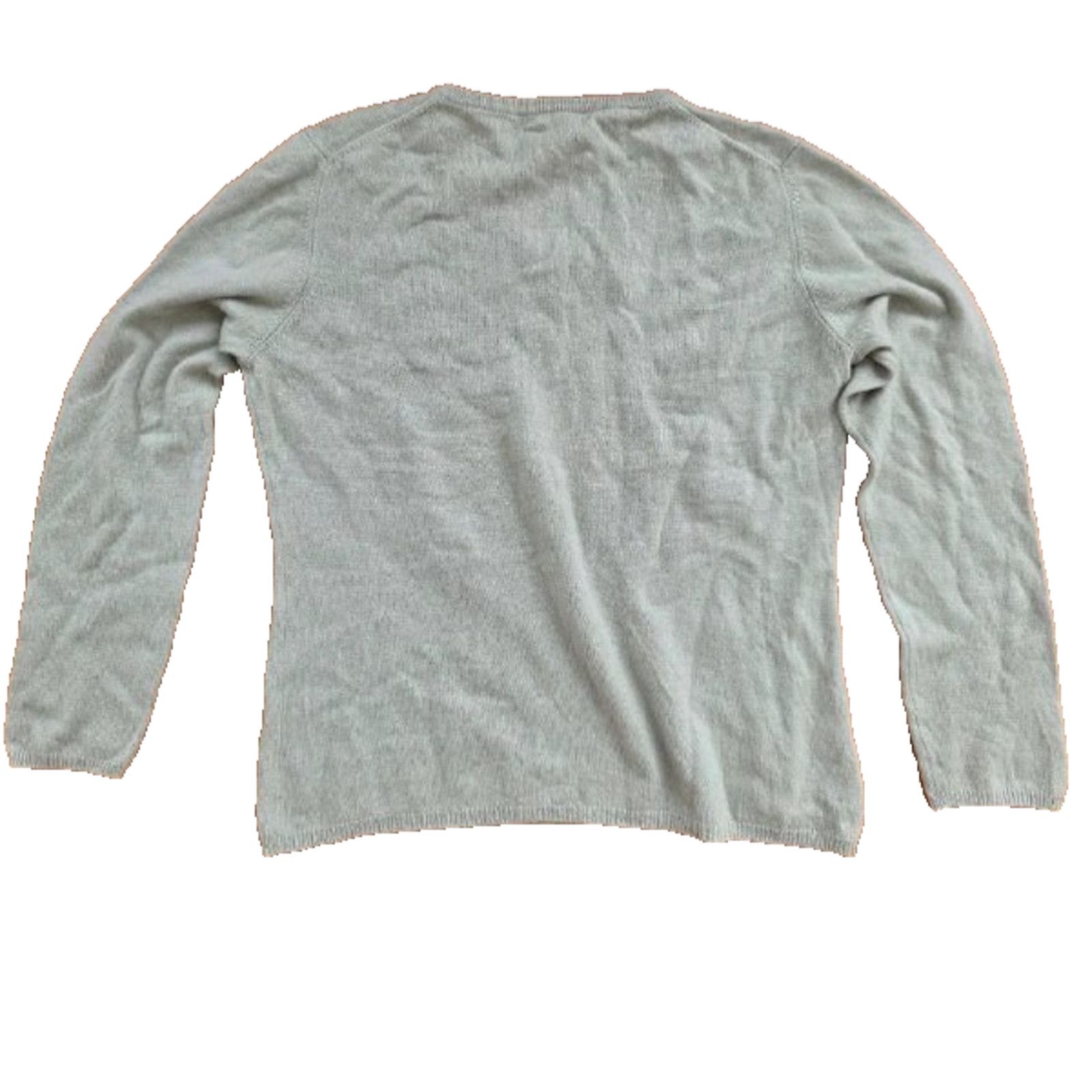 Sutton Studio Sutton Studio 100% Cashmere V-neck Green Sweater XL A001138 Size XL / US 12-14 / IT 48-50 - 5 Thumbnail