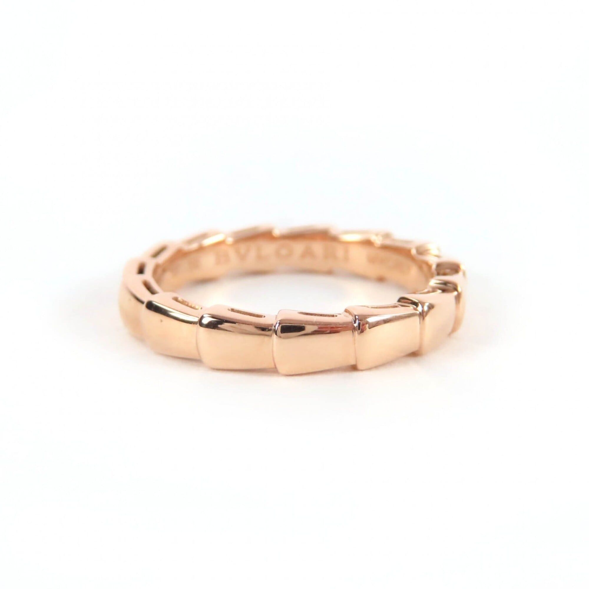 Bvlgari BVLGARI Serpenti Viper Ring 18K 750 (PG) MVCRLY Pink Gold Size 56 Made in Italy Weight 4.48g Men's Size ONE SIZE - 1 Thumbnail