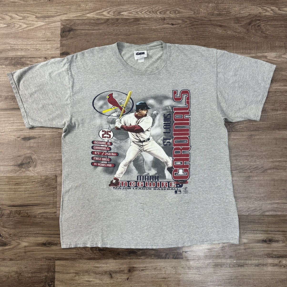 MLB Vintage Mark McGwire St. Louis Cardinals T-Shirt Size US XL / EU 56 / 4 - 1 Thumbnail