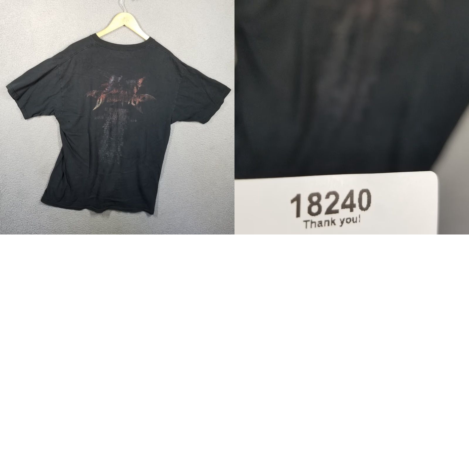 Anvil VINTAGE Dragon Force T-Shirt Band Grunge Shirt Adult Large Black - 2000s - Anvil Logo Mens Size US L / EU 52-54 / 3 - 8 Thumbnail