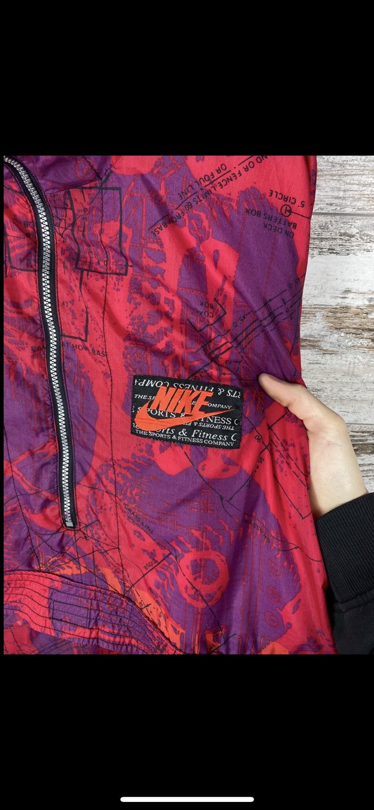 Nike × Vintage Mens Vintage Nike Anorak 1/3 Zip Track Jacket Multi Colour Size US M / EU 48-50 / 2 - 2 Thumbnail