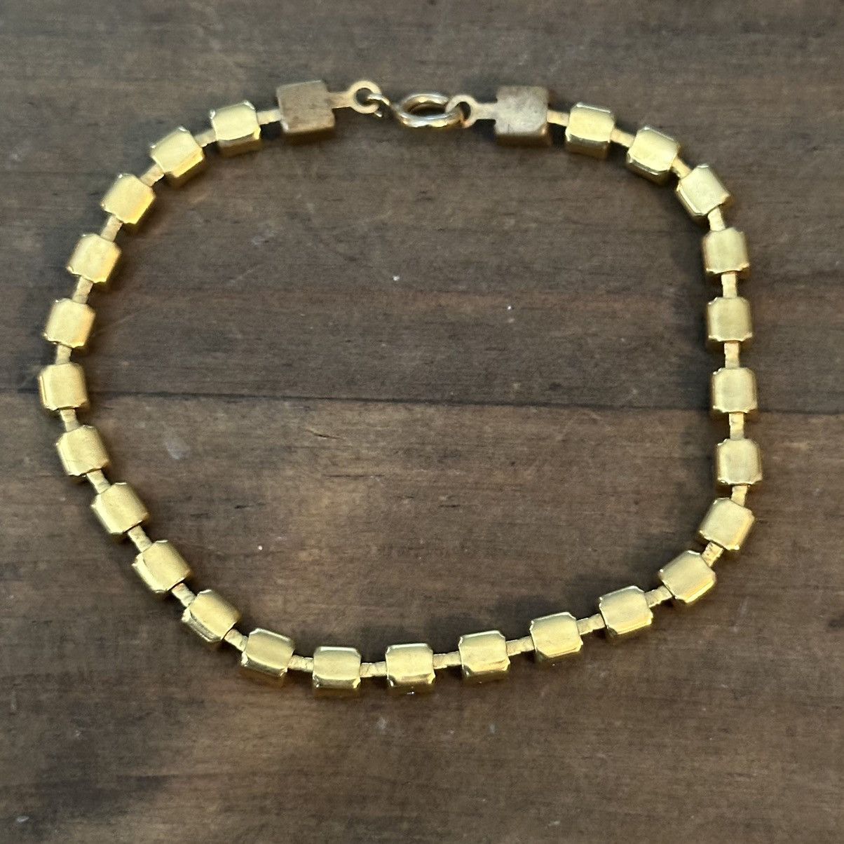 Vintage Vintage gold tone tennis bracelet Size ONE SIZE - 4 Thumbnail