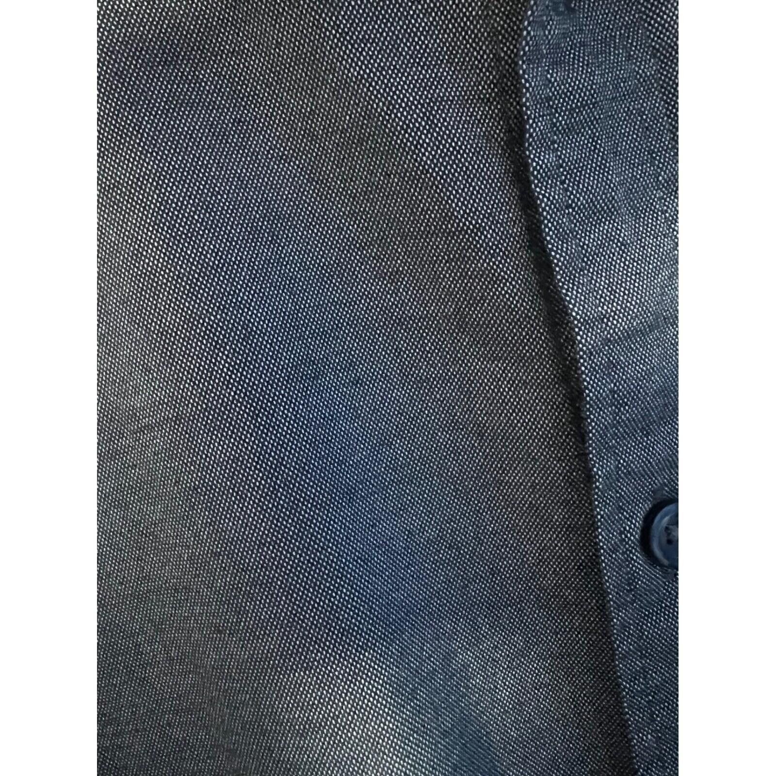 Express Express Button Down Mens L Grey Long Sleeve Textured Shirt Size US L / EU 52-54 / 3 - 7 Thumbnail