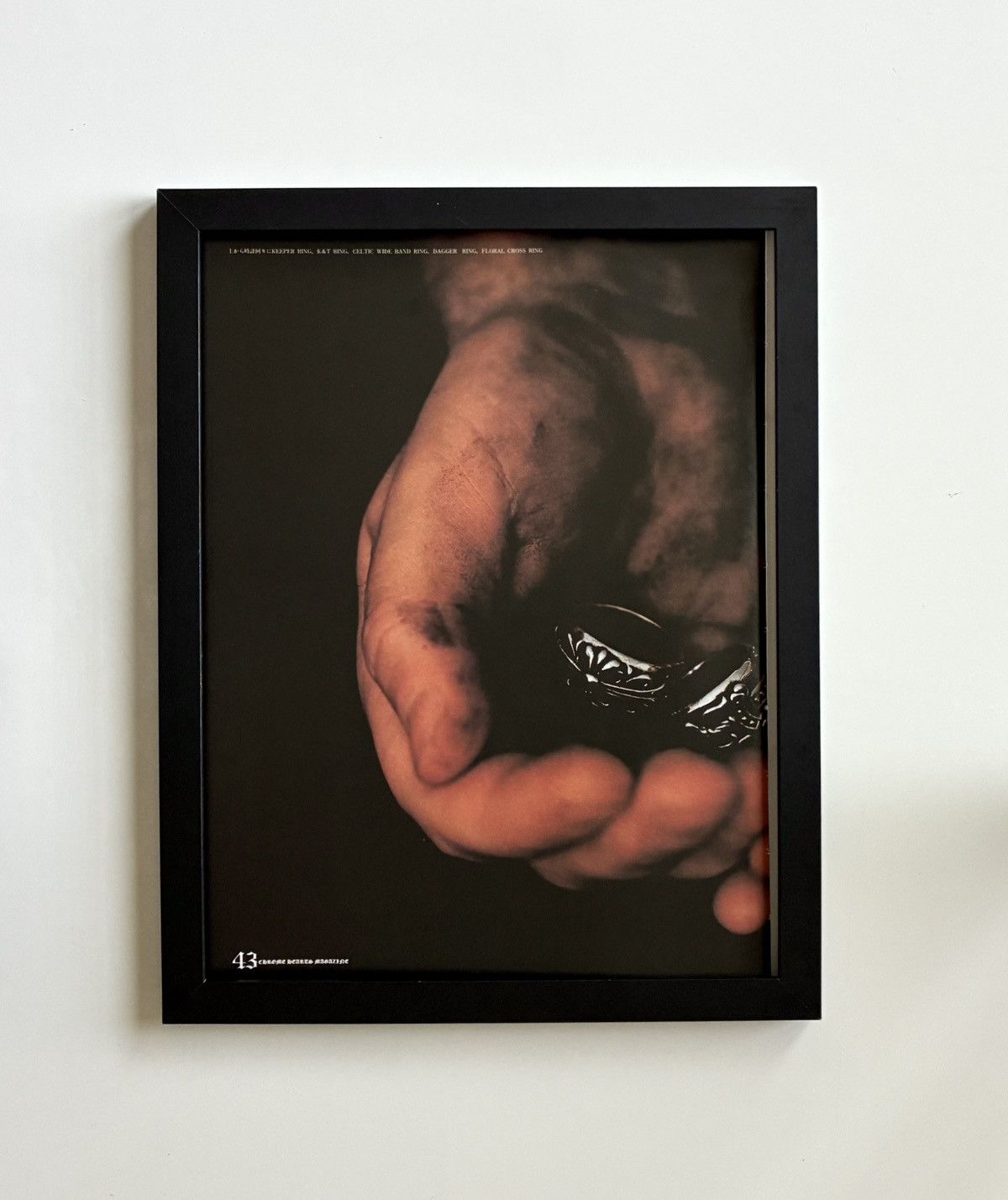 Chrome Hearts Chrome Hearts rings photo Framed poster 9x11 Size ONE SIZE - 1 Thumbnail