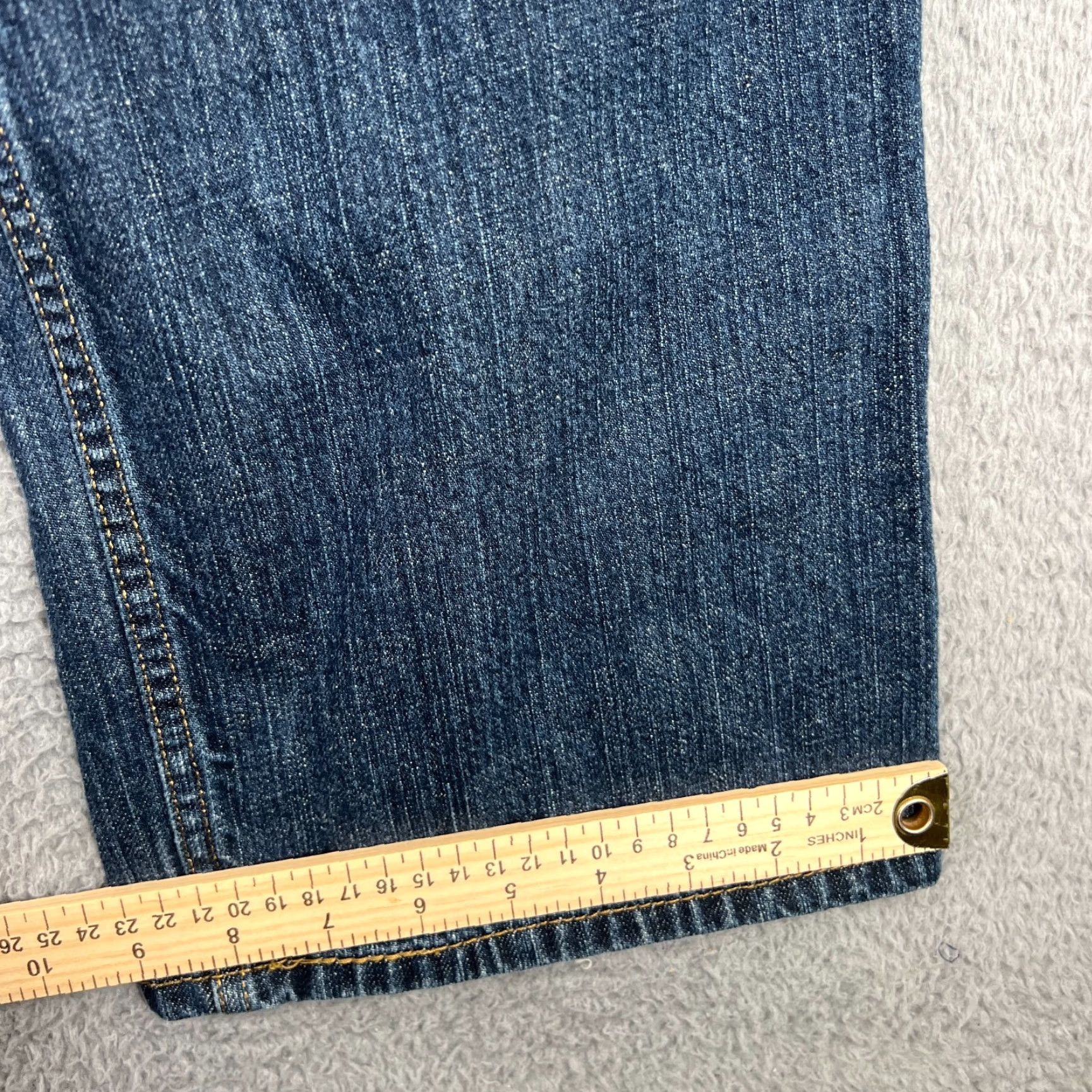 Levi's Levi's 569 Jeans Mens 36x28 Loose Fit Straight Leg Blue Dark Wash Size US 34 / EU 50 - 2 Thumbnail