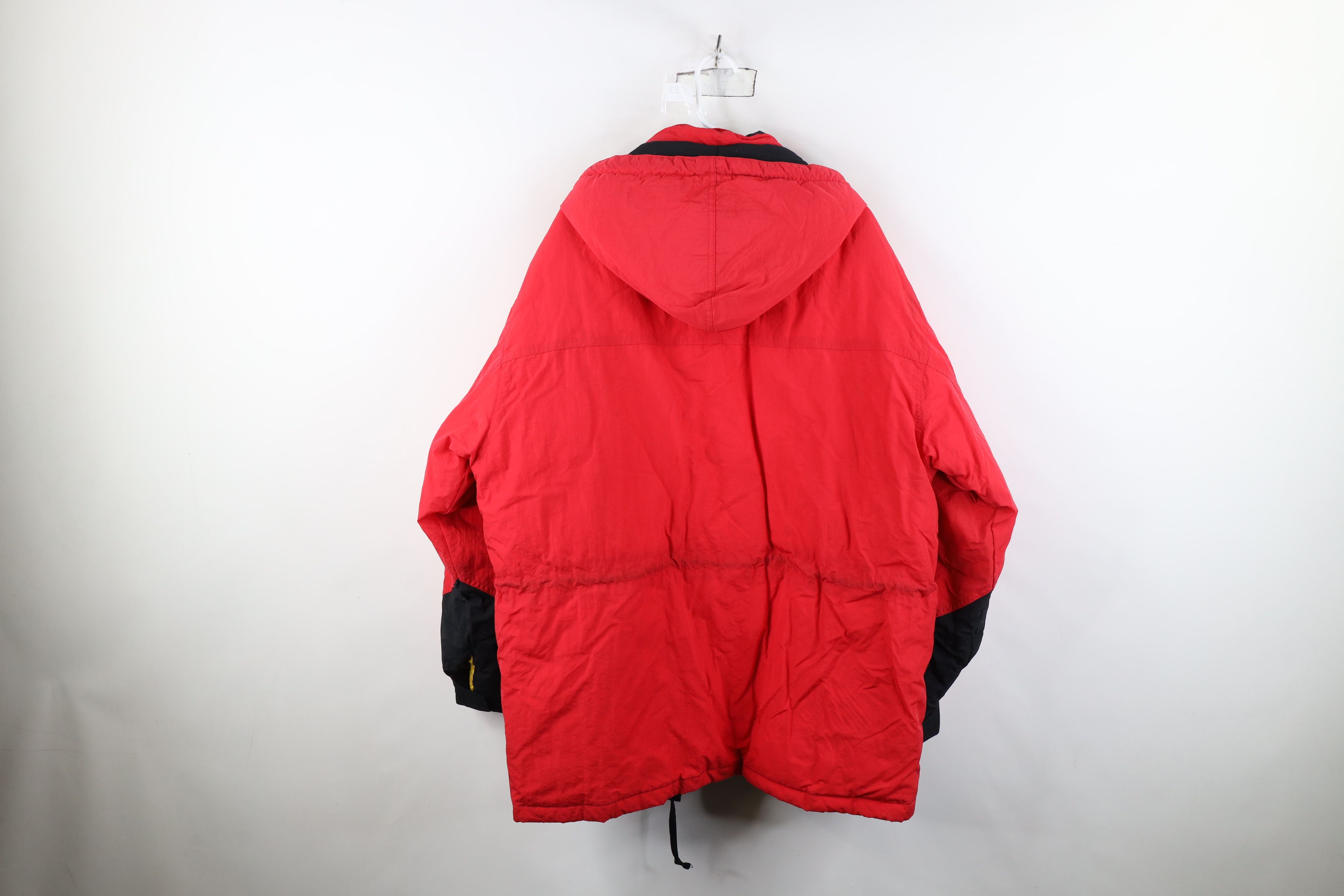 Marlboro Vintage 90s Marlboro Duck Down Fill Hooded Puffer Jacket Red Size US XL / EU 56 / 4 - 13 Thumbnail
