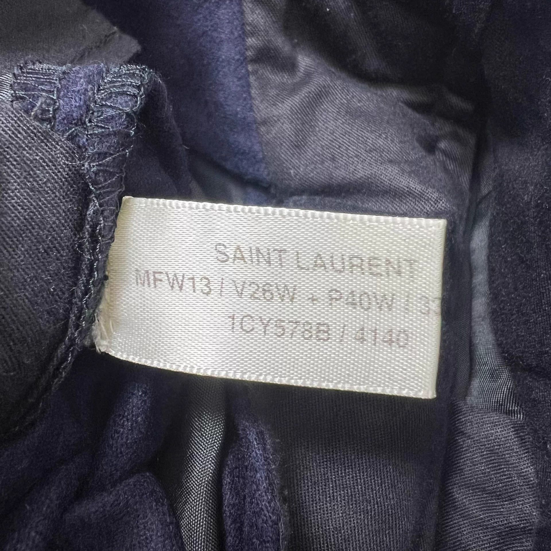 Saint Laurent Paris SLP 13FW Navy Heavy Wool Sample Trousers 46 Size US 30 / EU 46 - 5 Thumbnail