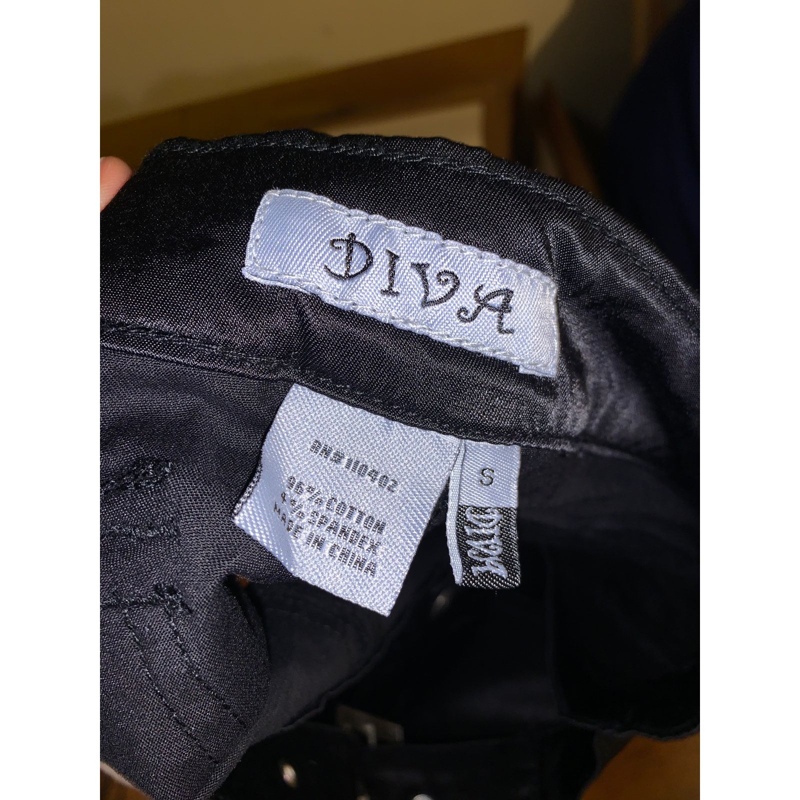 Other × Vintage VTG Diva Pleated Mini Skirt Belted Y2K Black Deadstock Small Size 24" / US 00 / IT 34 - 7 Thumbnail