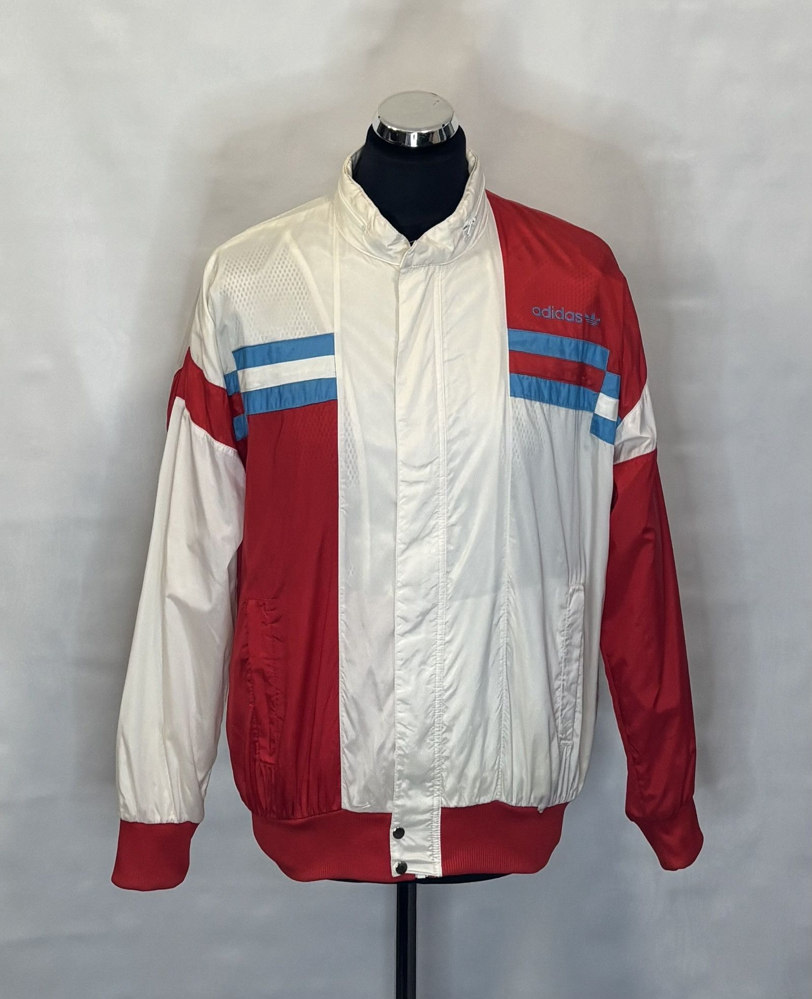Adidas Adidas Originals vintage 90s white red jacket size. XL Size US XL / EU 56 / 4 - 1 Thumbnail