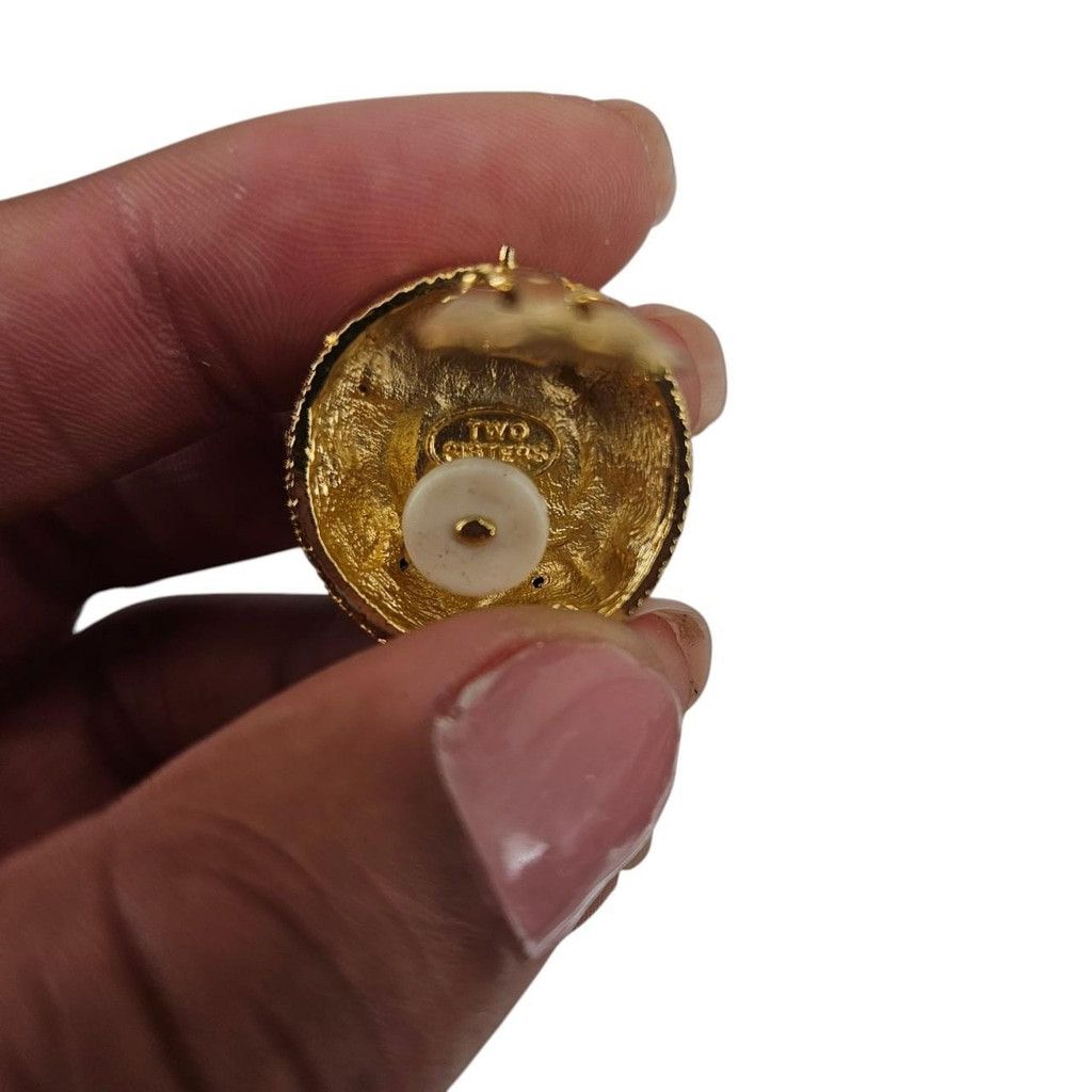 Vintage Vintage Amethyst Glass Cabochon Clip-Ons Size ONE SIZE - 6 Thumbnail