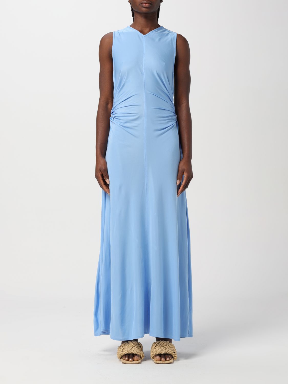 image of Bottega Veneta Dress Woman Blue, Women's (Size Medium)