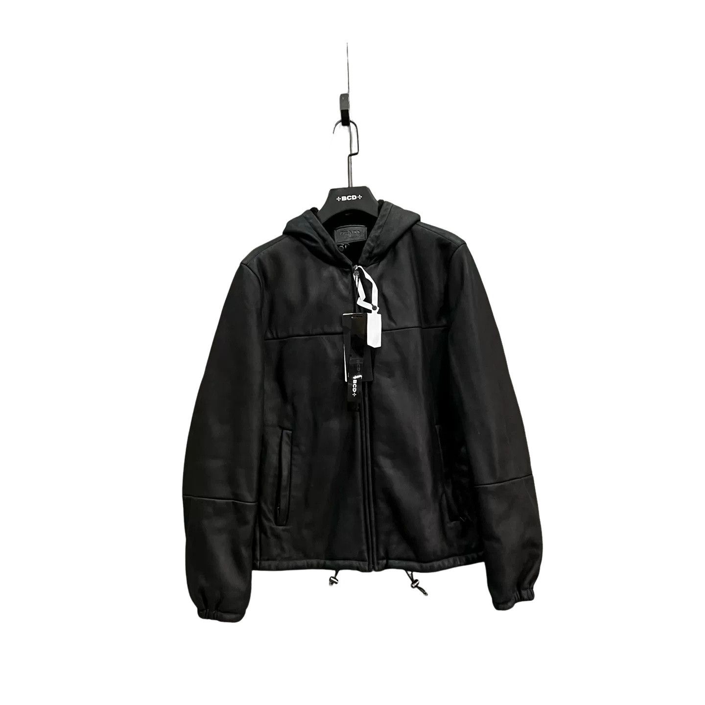 Prada Prada Hooded Leather Jacket 48 Size US M / EU 48-50 / 2 - 1 Thumbnail