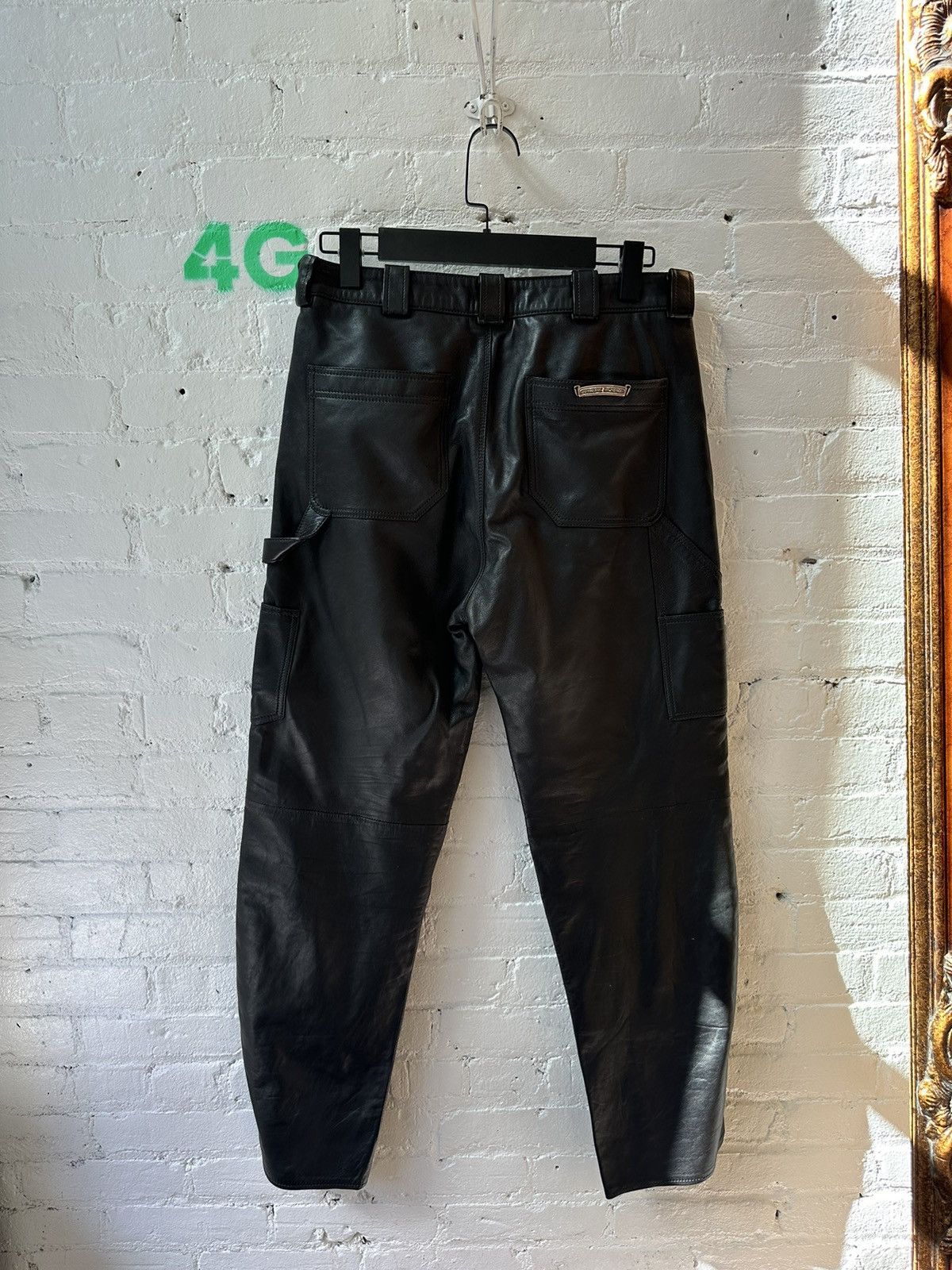 Chrome Hearts CHROME HEARS LEATHER LIL UZI PERSONAL DOUBLE KNEES Size US 30 / EU 46 - 3 Thumbnail