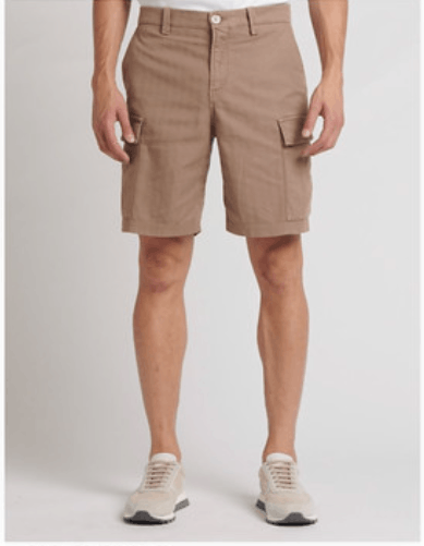 image of Brunello Cucinelli O1W1Db10524 Bermuda Shorts In Dark Brown, Men's (Size 32)
