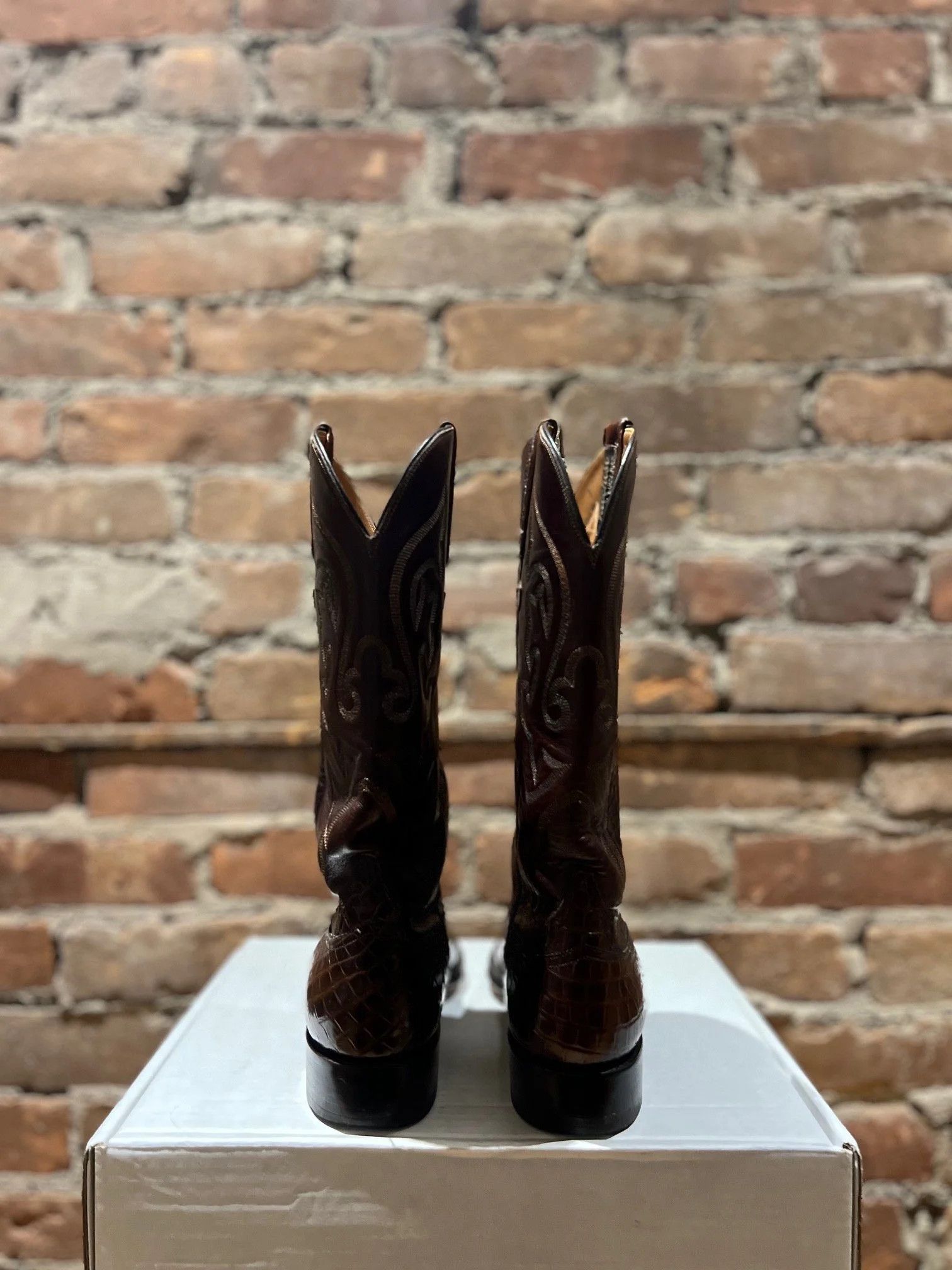 Lucchese Lucchese Full Quill Caiman Cowboy Boots Size US 8 / EU 41 - 5 Thumbnail