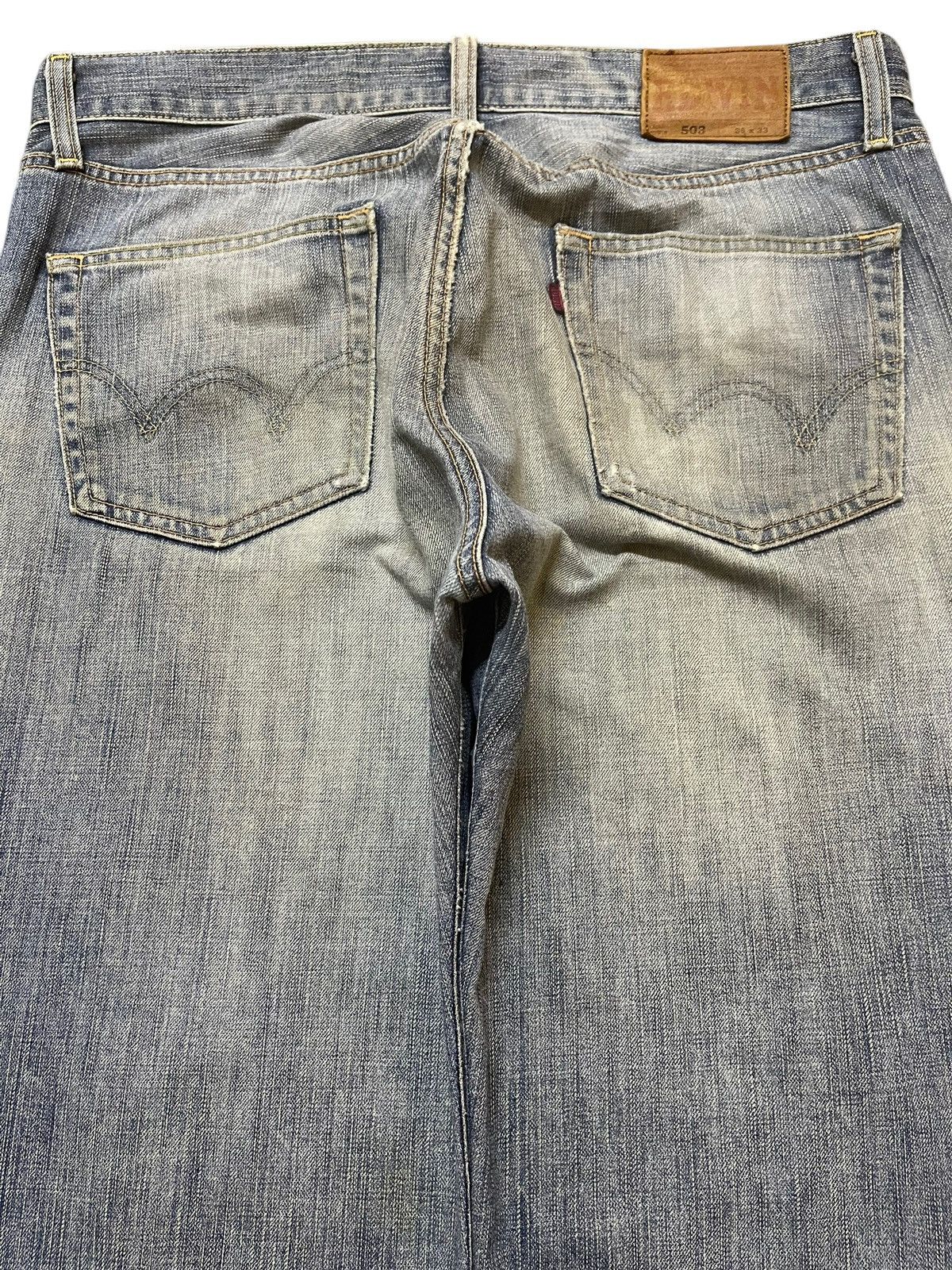 Vintage Edwin 503 Faded Wash Distressed Style Jeans