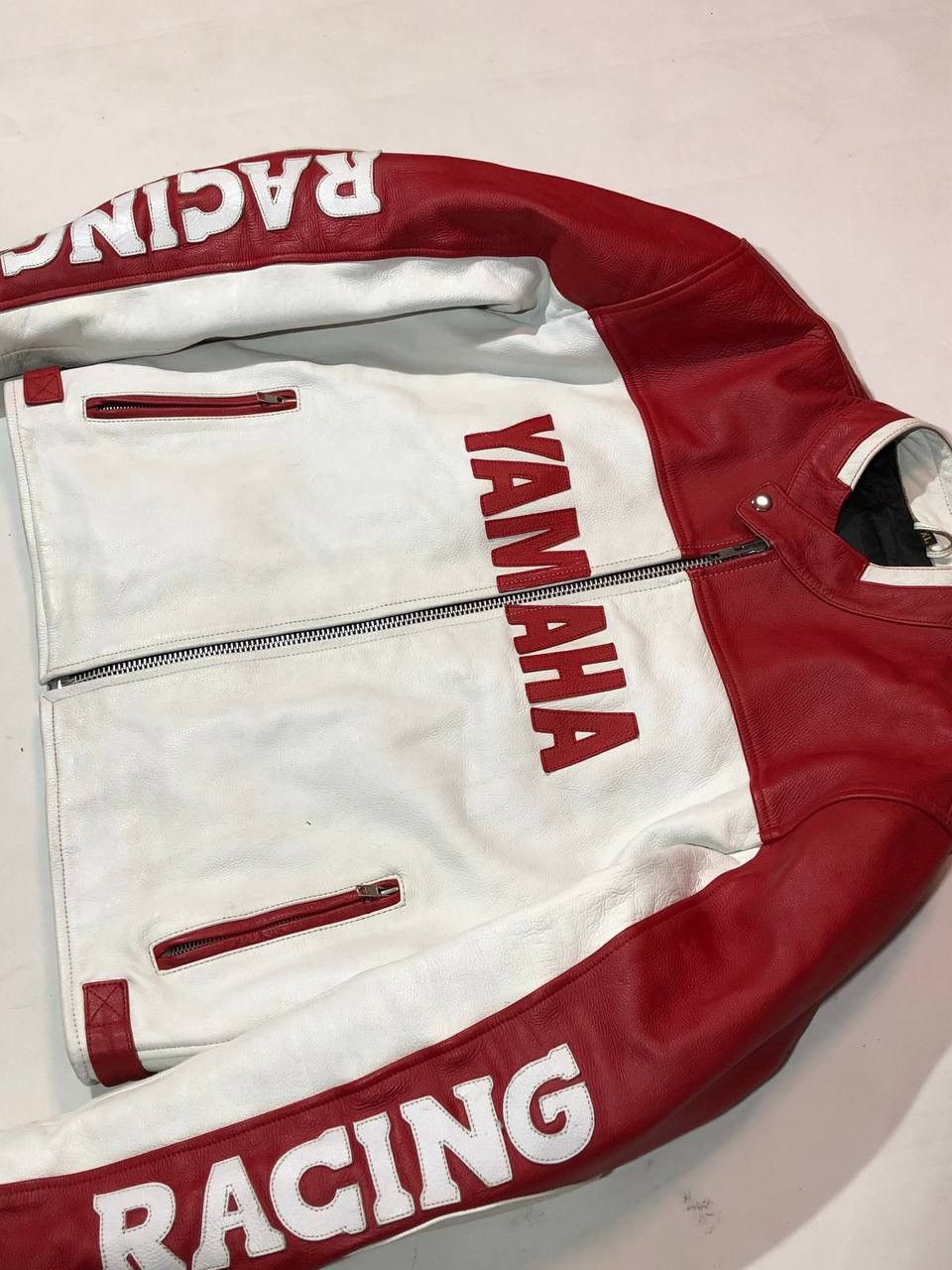 Yamaha Yamaha Moto Vintage Leather Racing Jacket Size US XL / EU 56 / 4 - 10 Thumbnail